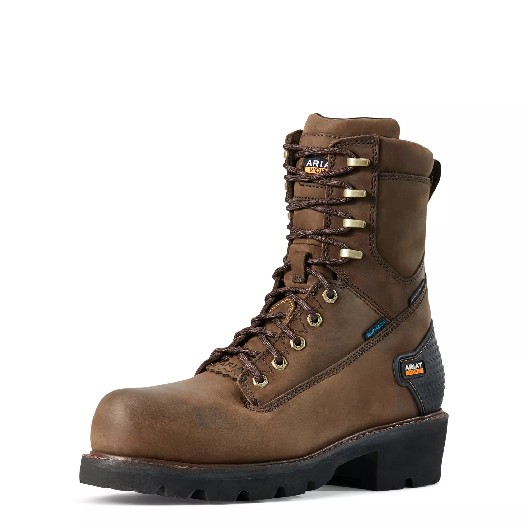 10018566 - Ariat Powerline 8" Waterproof Composite Toe Work Boot