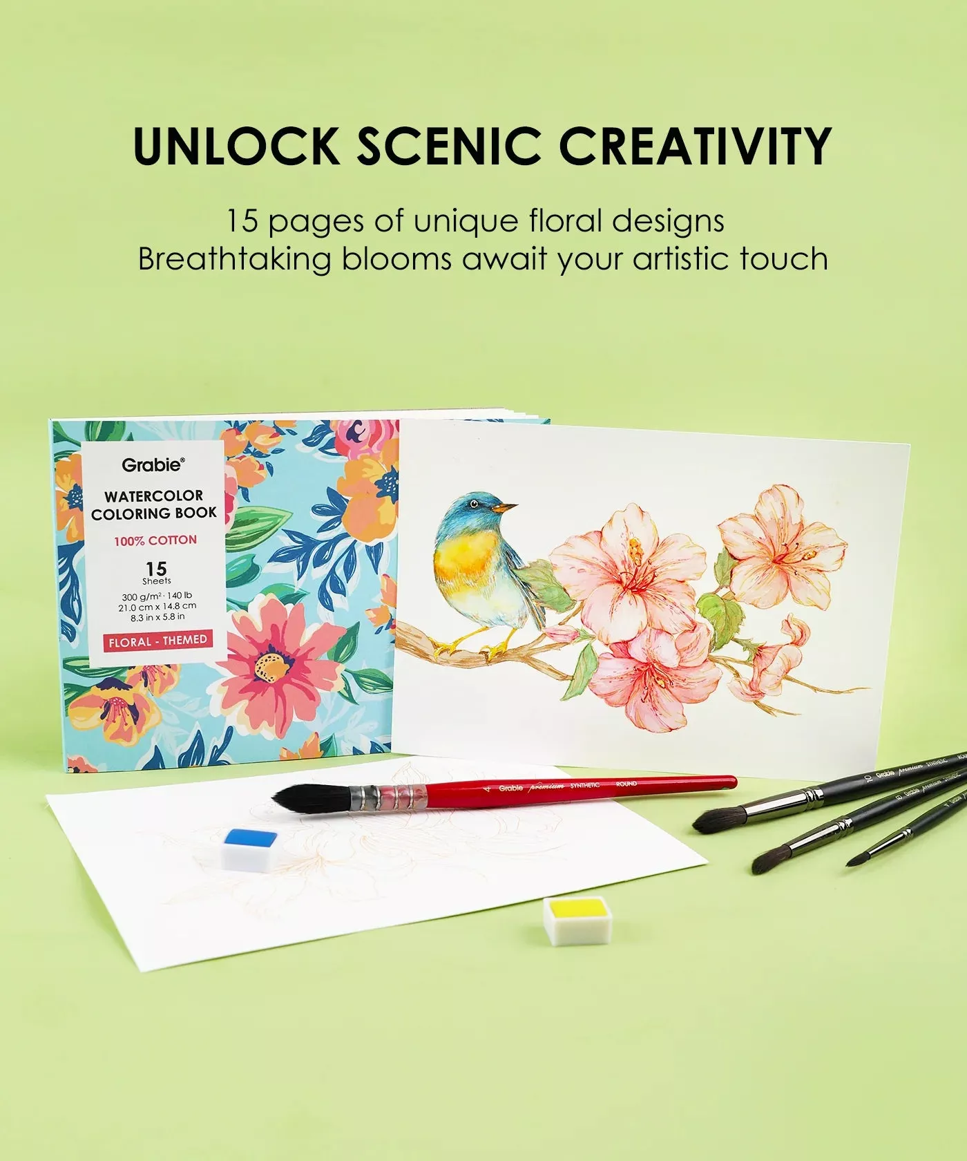 15 Sheets Of Watercoloring Pages