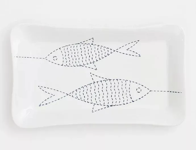 2 Fishes Rectangle Plate