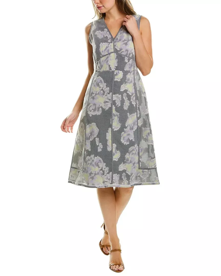 3.1 Phillip Lim Abstract Daisy Fil Coupe Silk-Blend Midi Dress