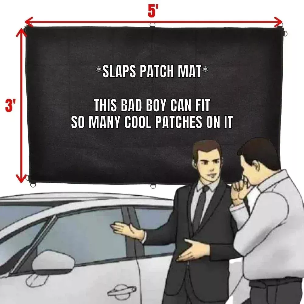 3' x 5' - Tactical Patch Mat - "The Patch Junkie"