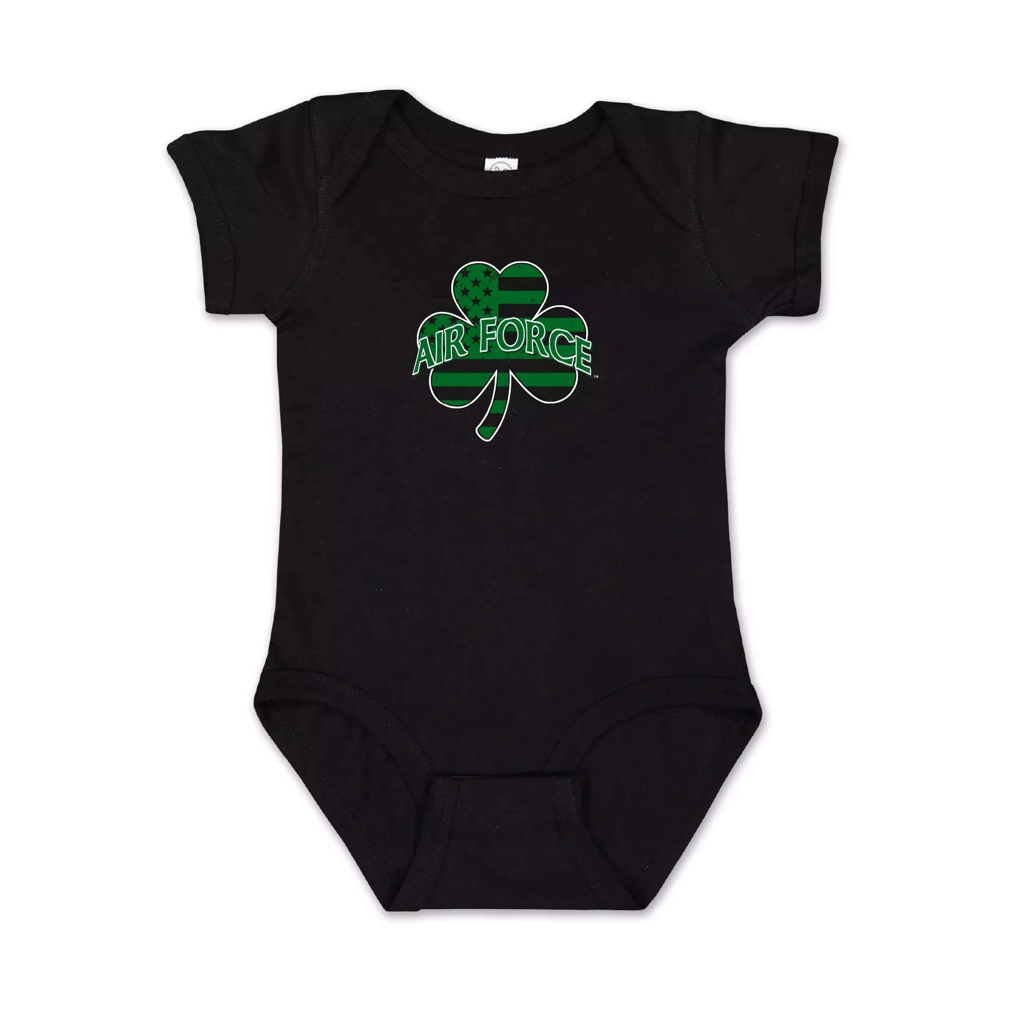 Air Force Shamrock Infant Romper