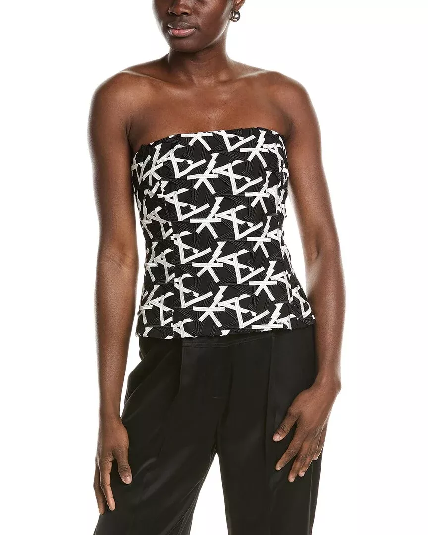 Akris Lace Silk-Lined Top