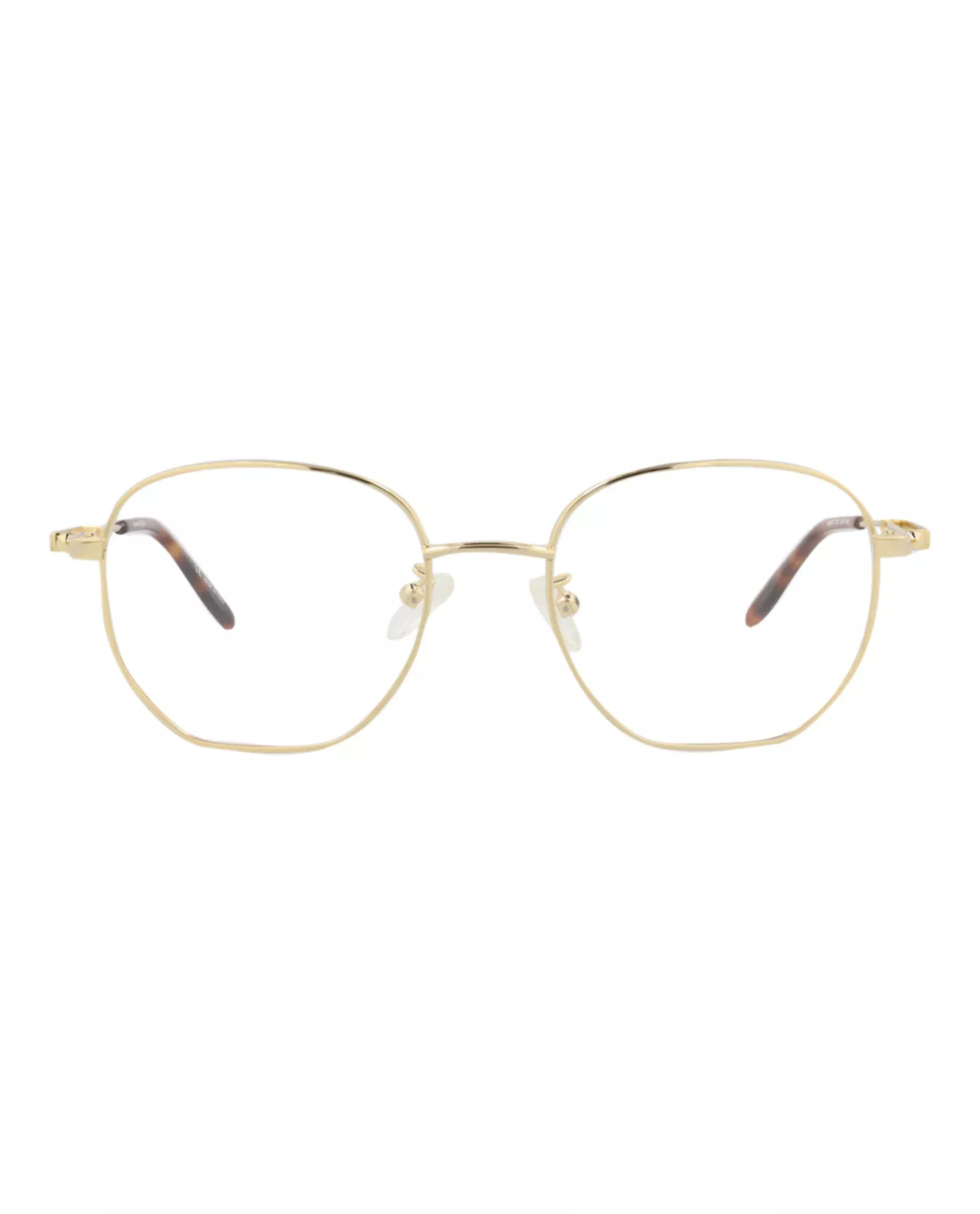 Alexander McQueen Mens Round/Oval Gold Gold Transparent Fashion Designer Eyewear