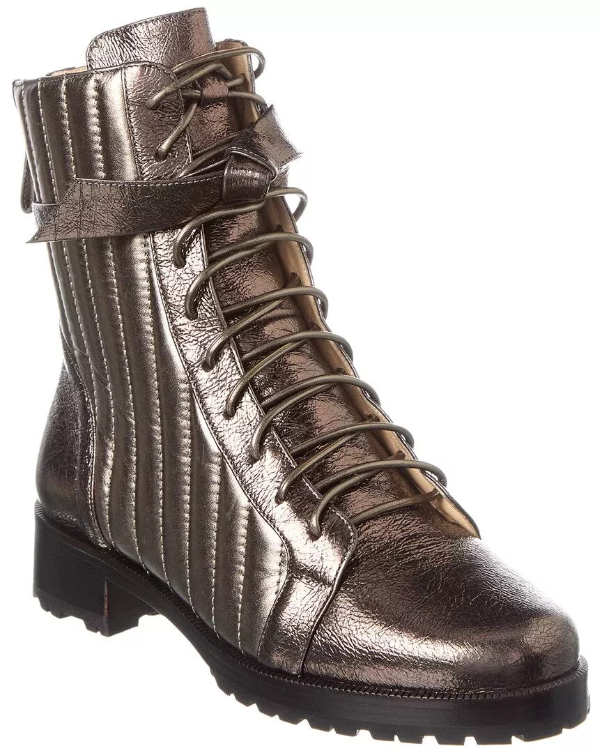 Alexandre Birman Clarita Quilted Leather Combat Boot