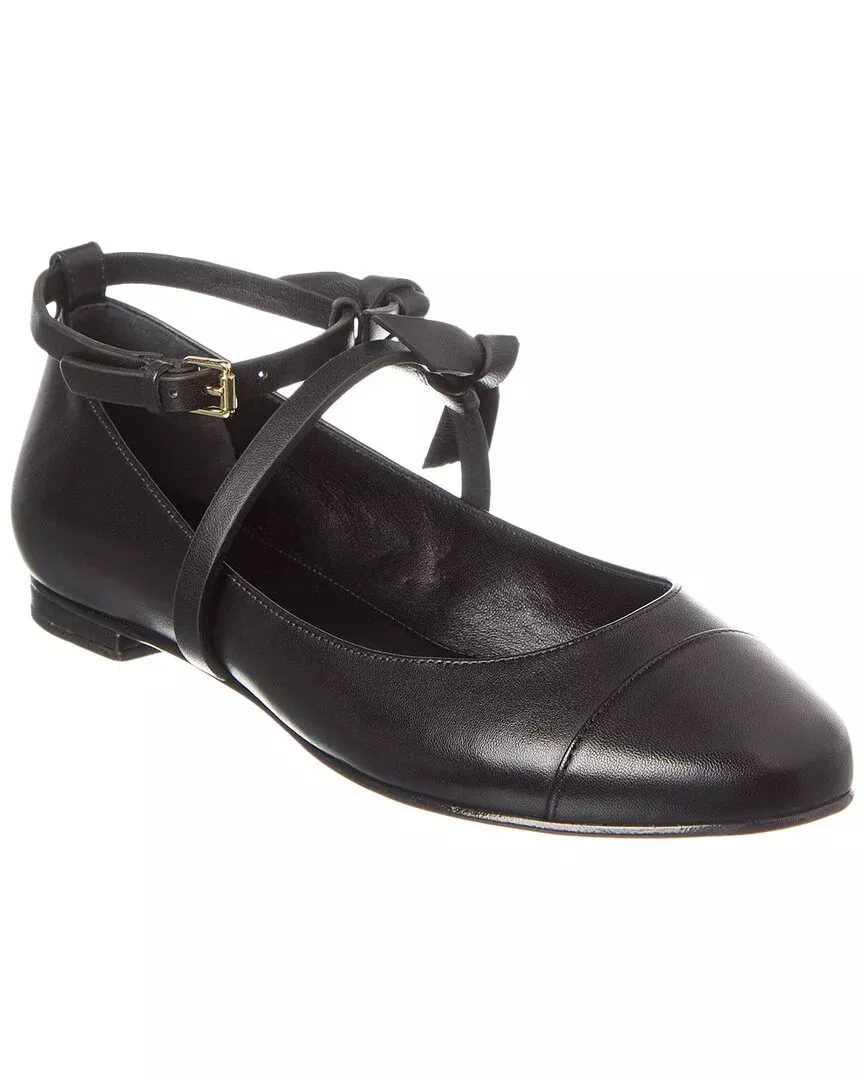 Alexandre Birman Slim Clarita Leather Ballet Flat