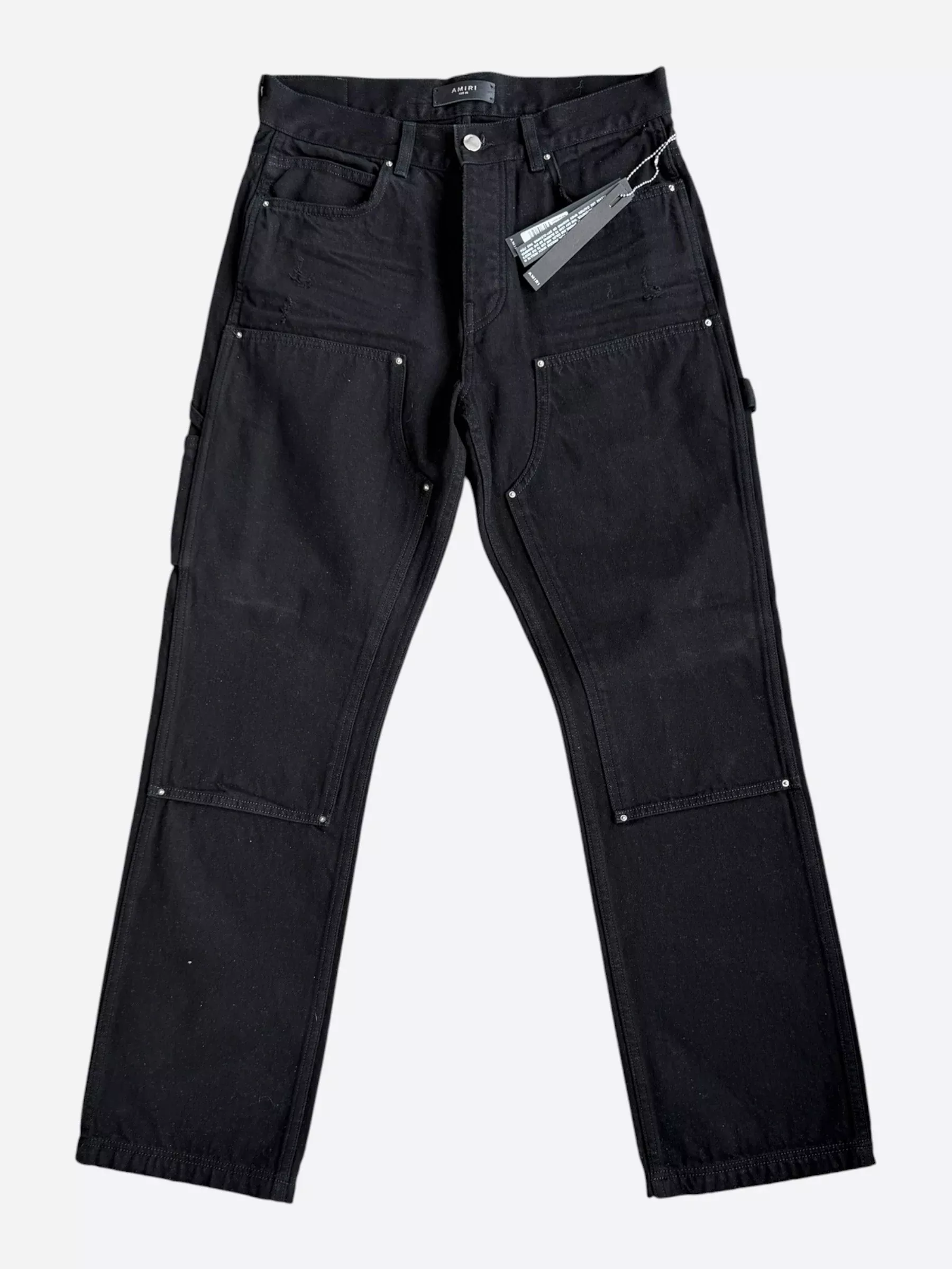 Amiri Black Double Knee Carpenter Pants