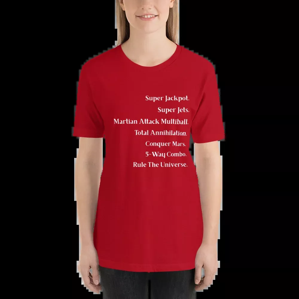 Attack From Mars AFM Objectives - Pinball Shirt