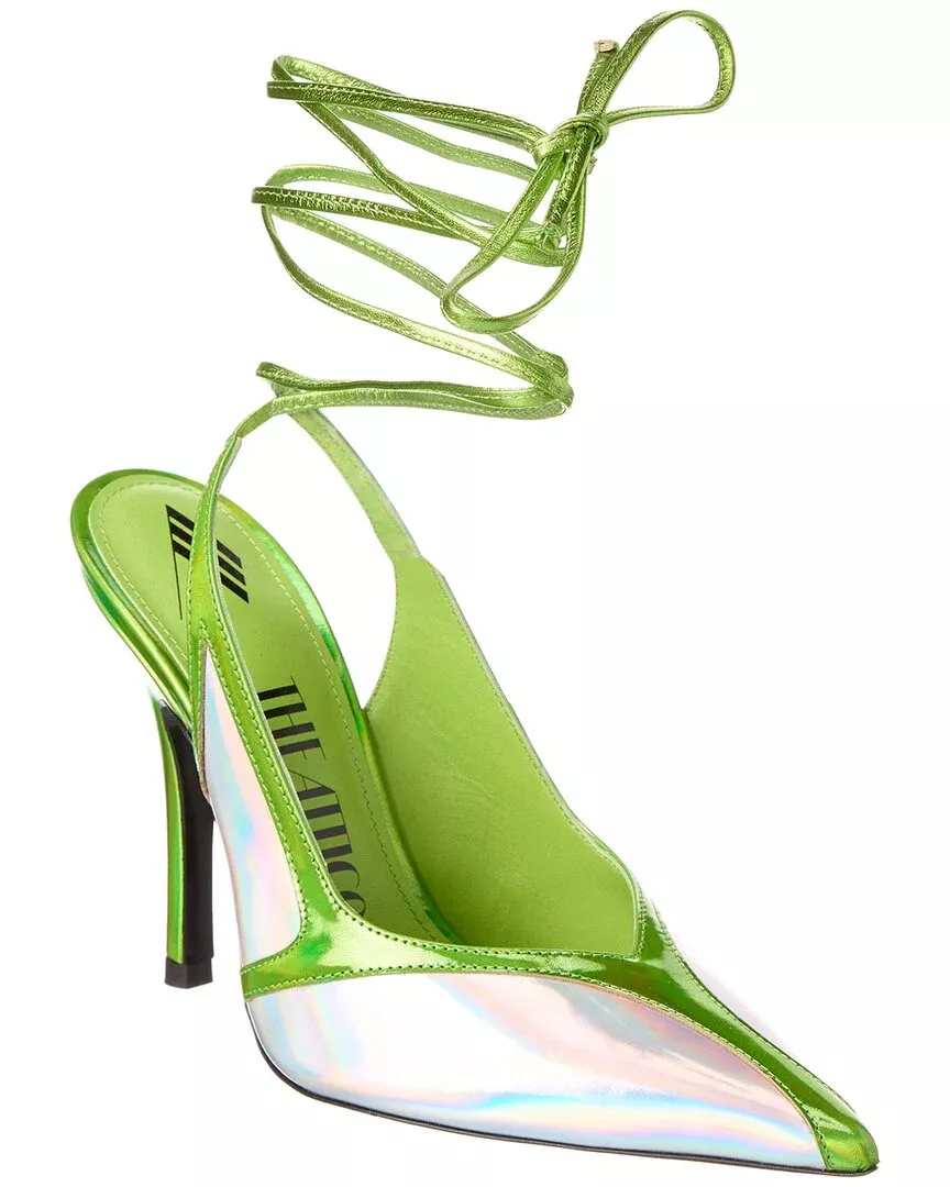 The Attico Ankle Wrap Leather Pump