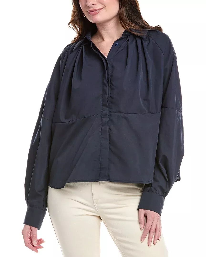 Avantlook Pleated Neck Top