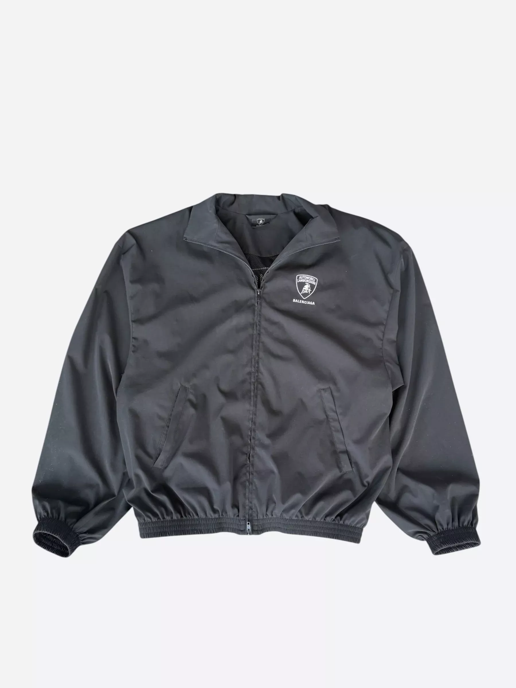 Balenciaga Lamborghini Black & White Logo Track Jacket