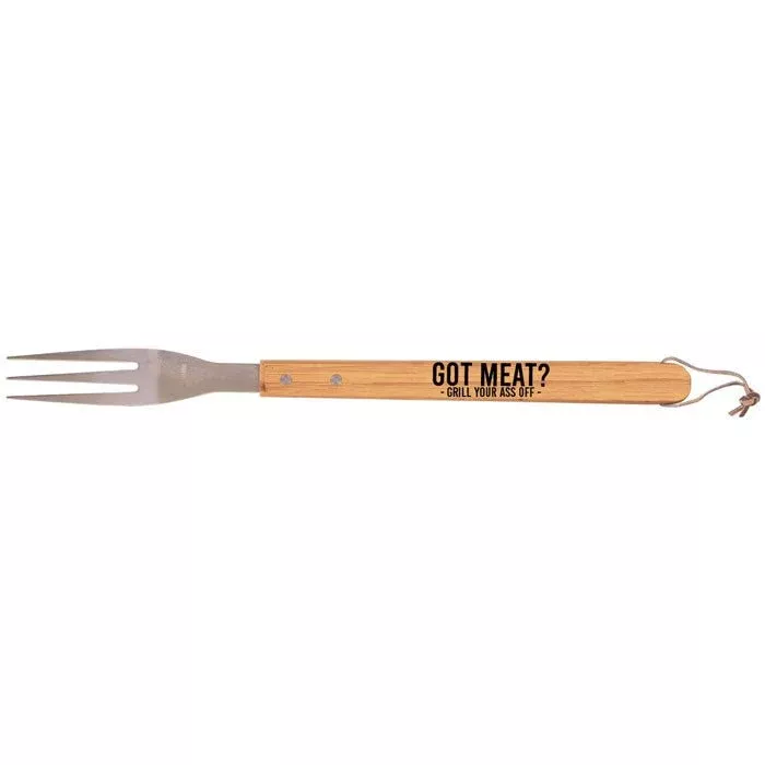 Barbecue Fork 16 1/4" Bamboo