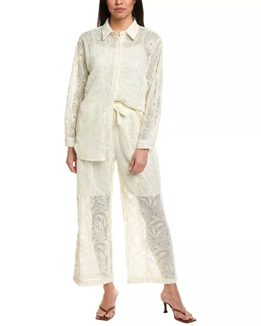 Beulah 2Pc Top & Pant Set