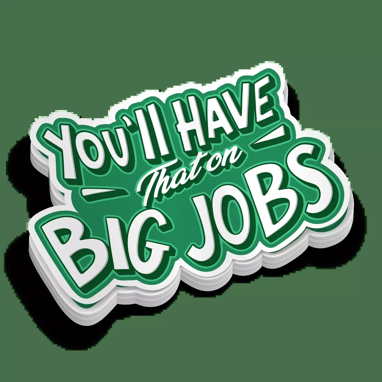 Big Jobs - Hard Hat Decal