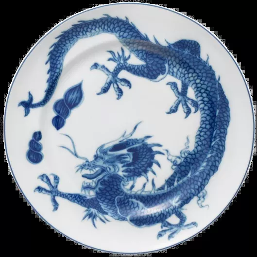 Blue Dragon Dinner Plate