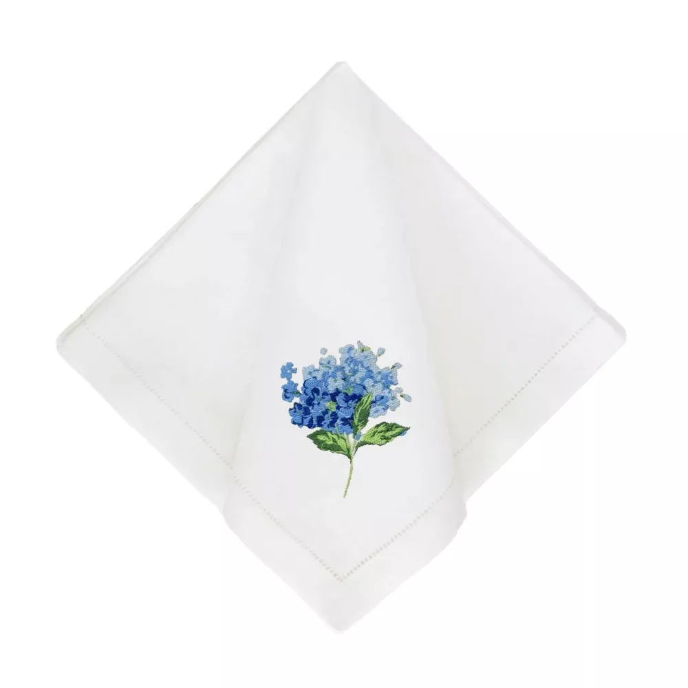 Blue Hydrangea Dinner Napkins-Set of 4