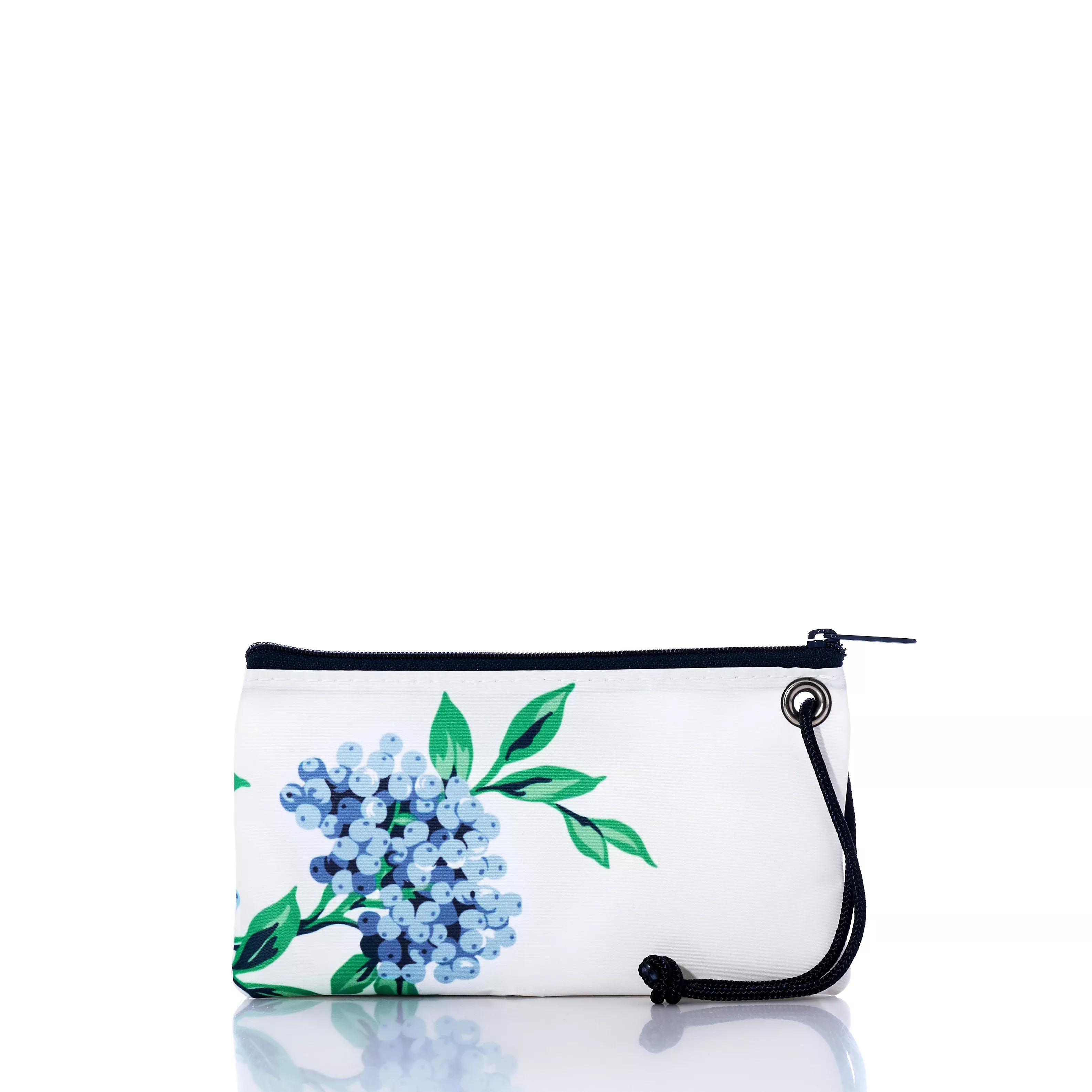 Blueberry Print Wristlet