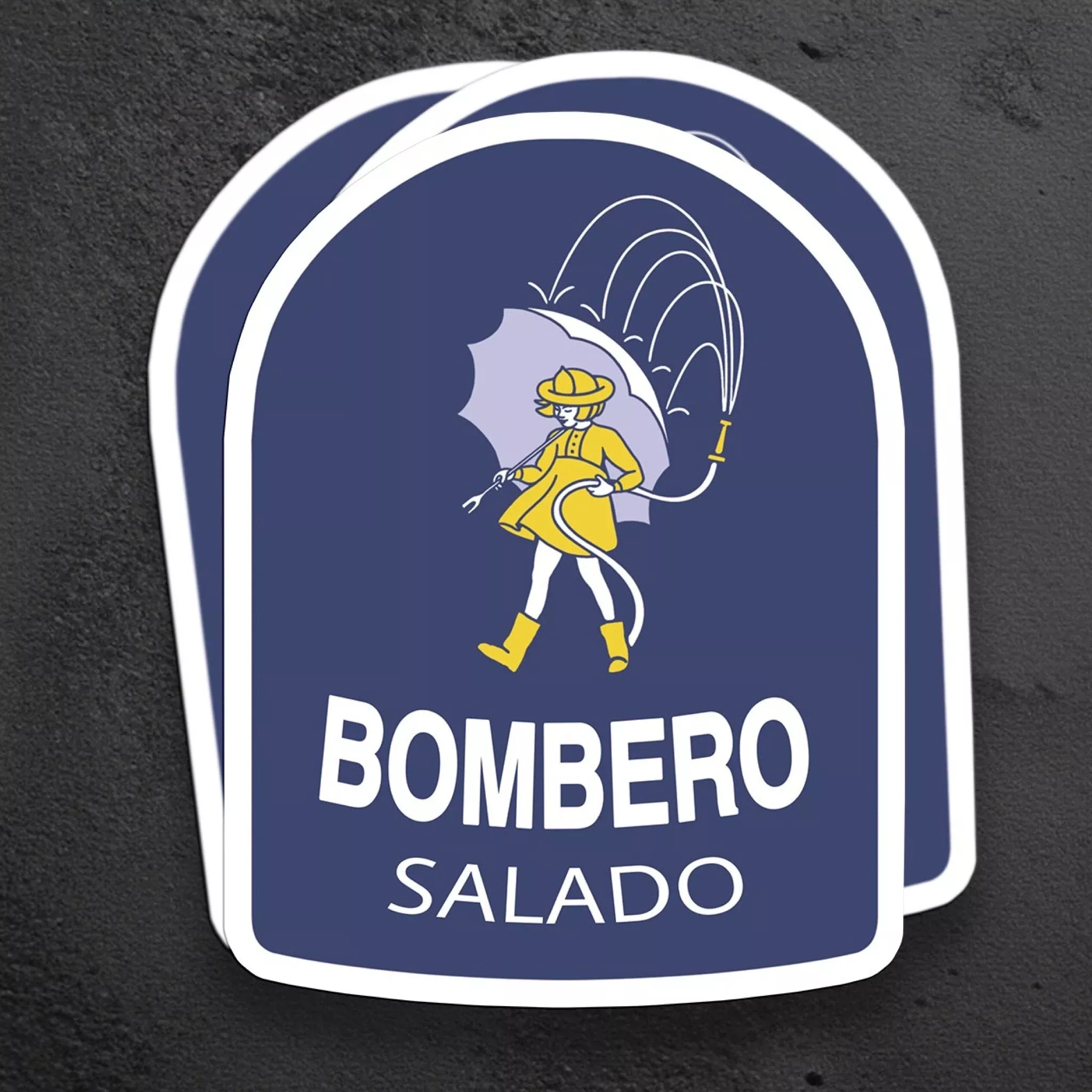 Bombero Saludo Sticker