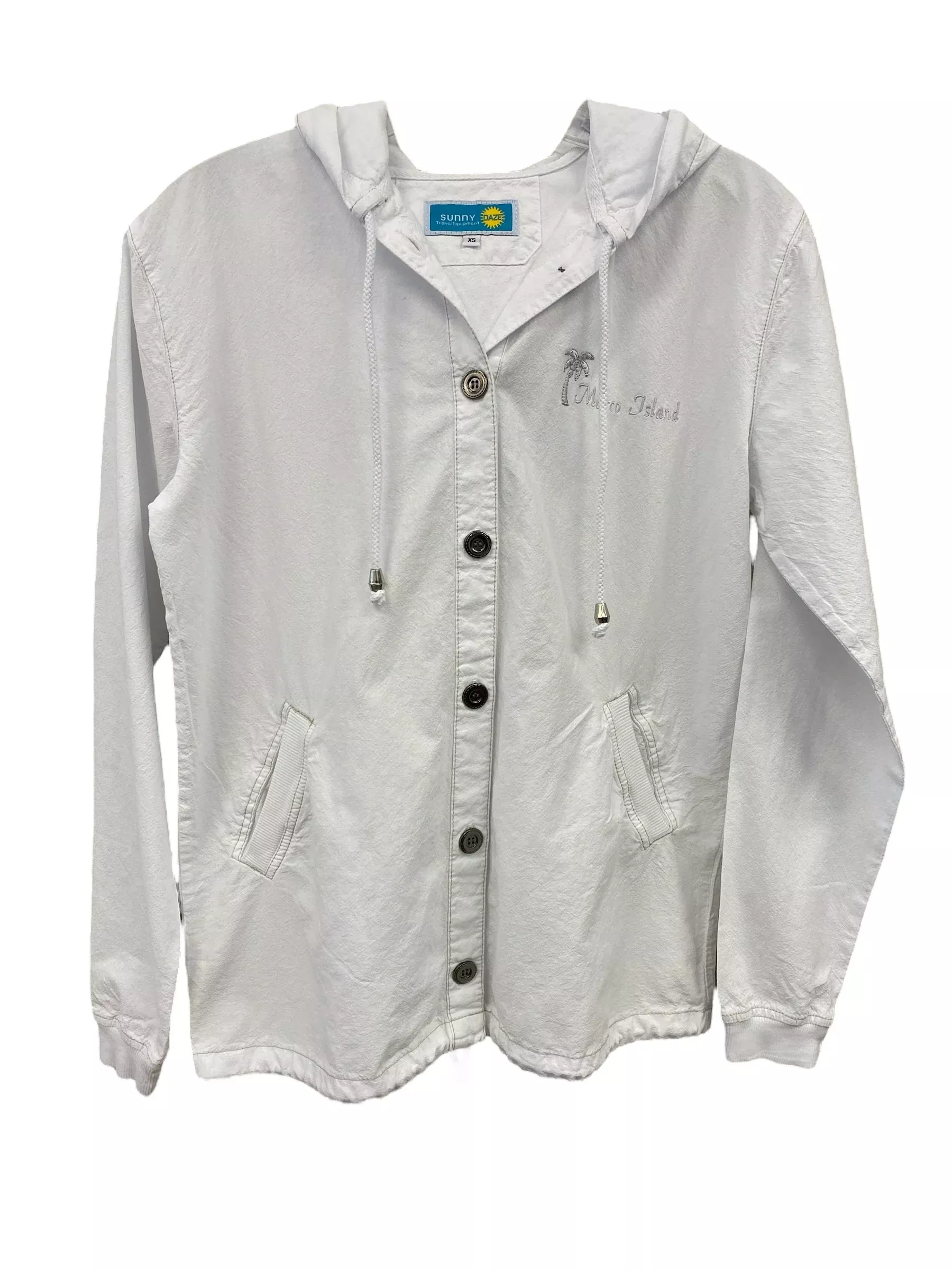 Breezy Beach Hoodie-White