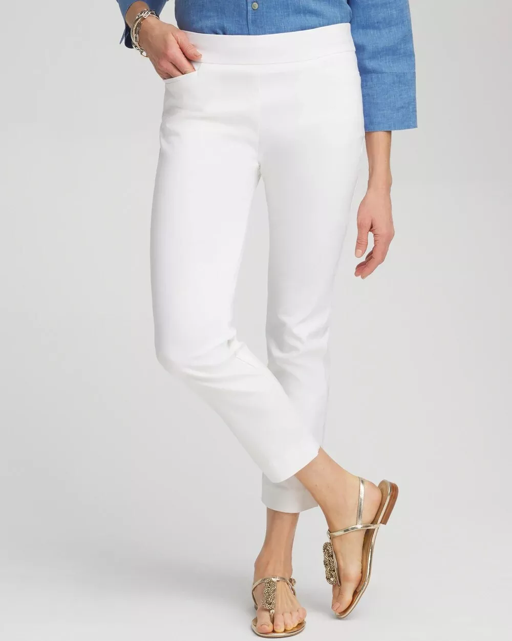 Brigitte™ Pull-On Slim Cropped Pants