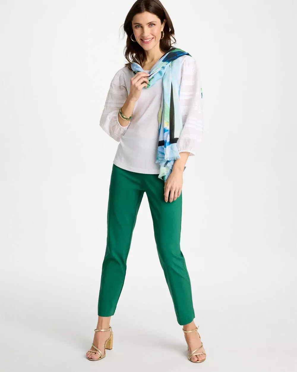 Brigitte™ Slim Pull-On Ankle Pants