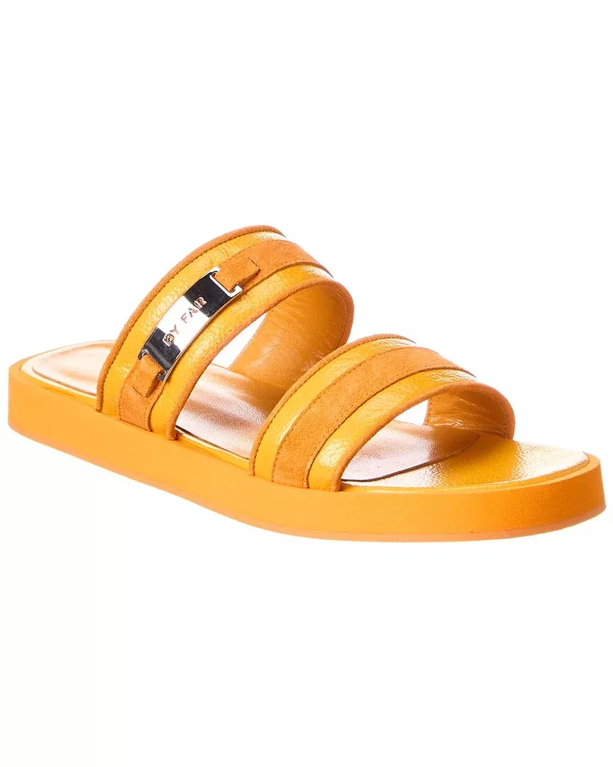 By Far Easy Leather & Suede Sandal