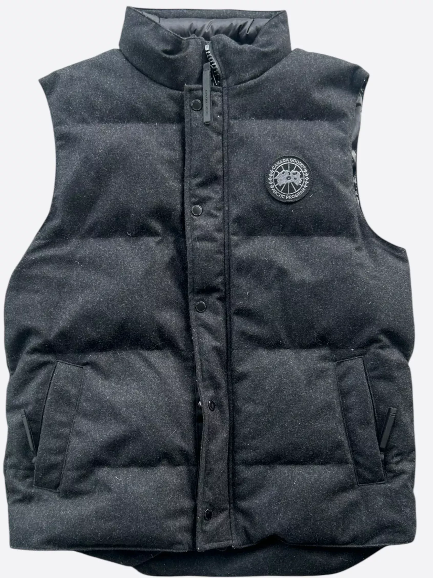 Canada Goose Black Wool Garson Black Label Men's Vest