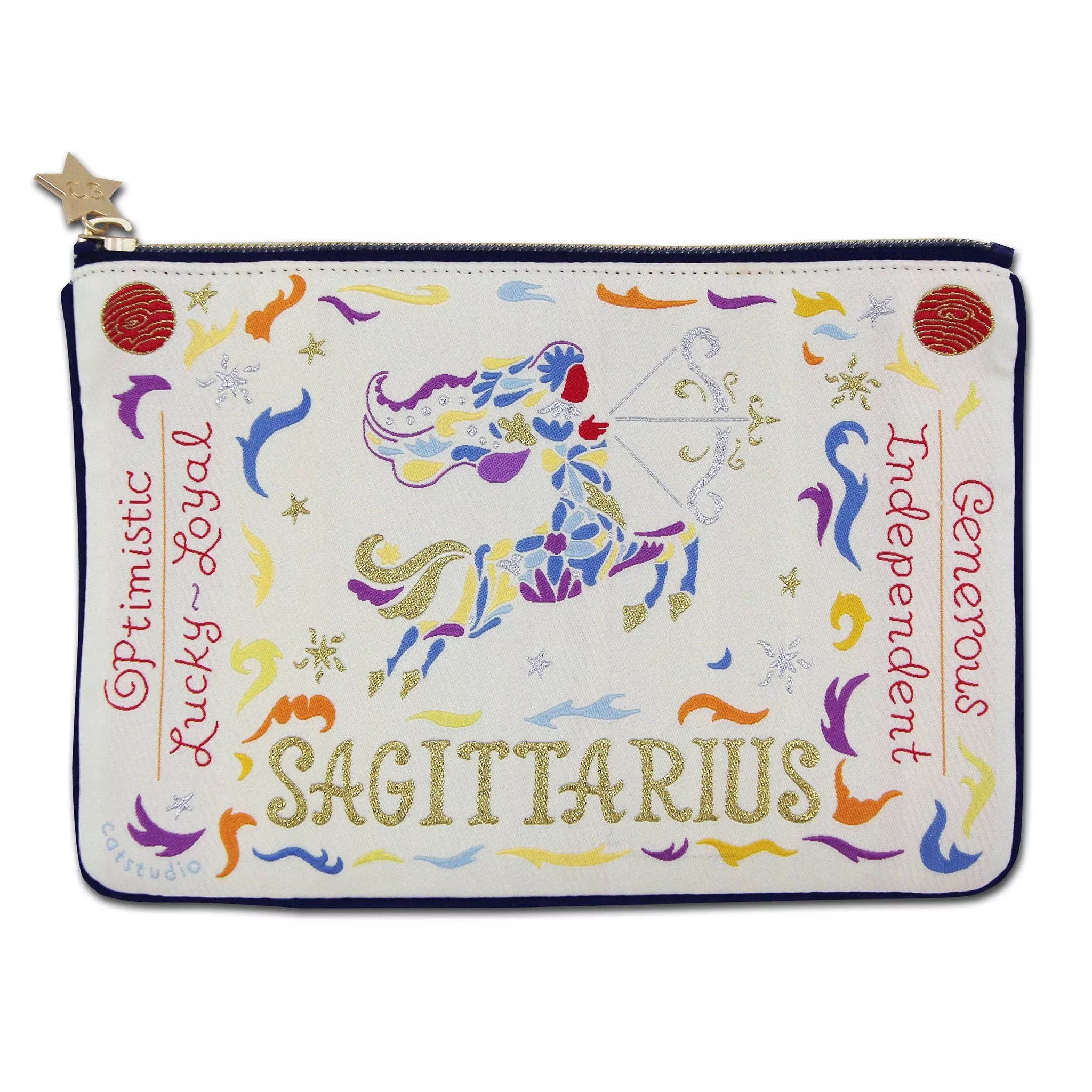 catstudio - Sagittarius Astrology Zip Pouch