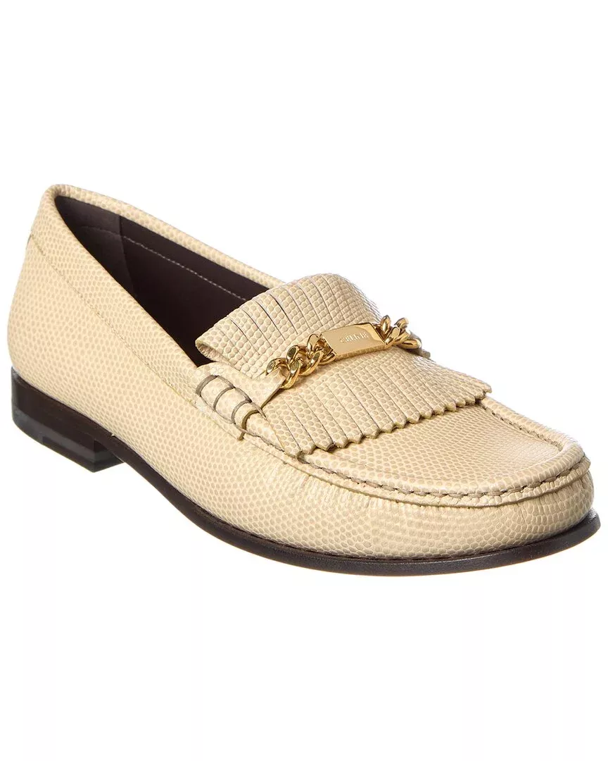 Celine Embossed Leather Loafer