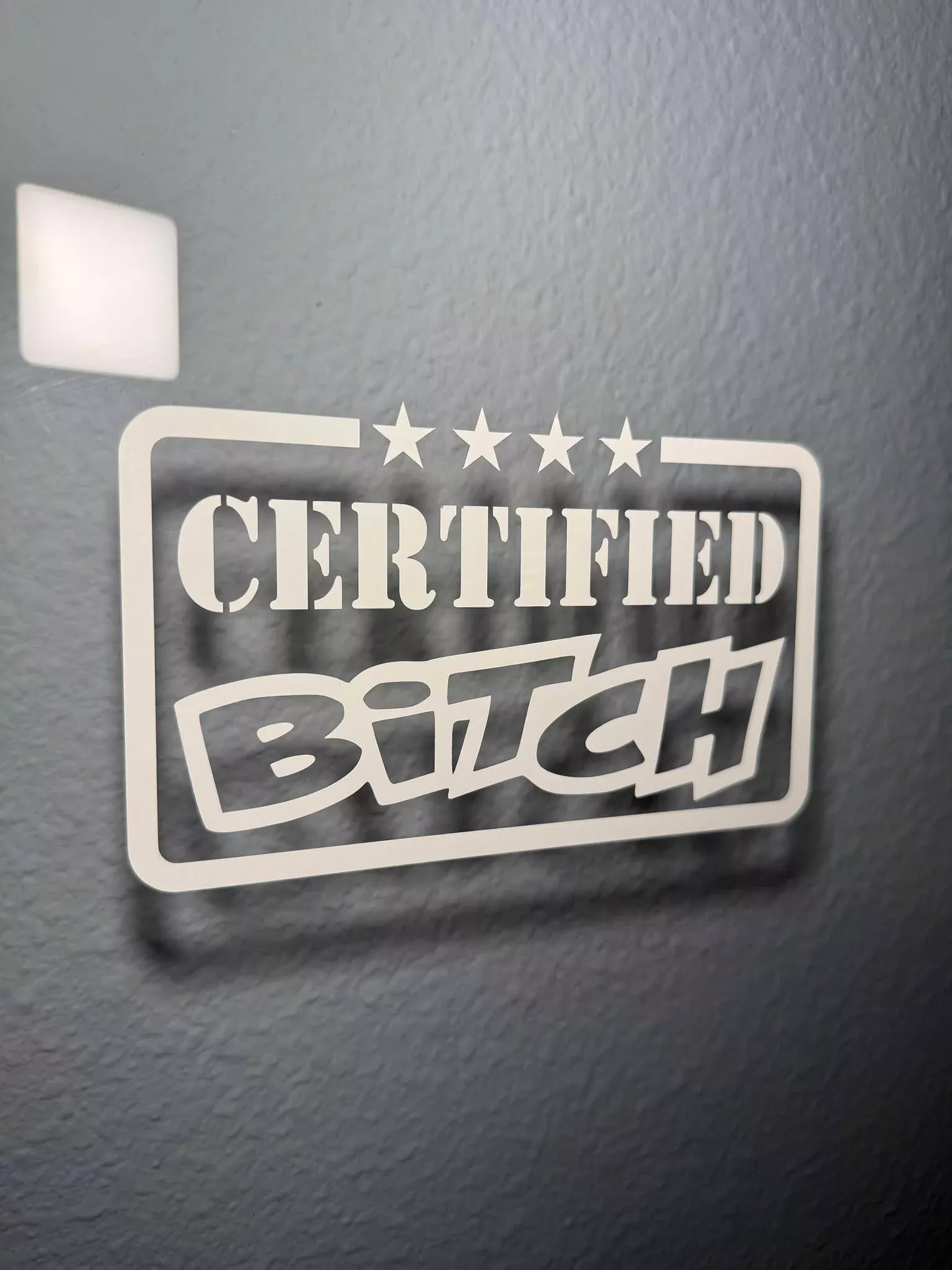 Certified B*tch Decal