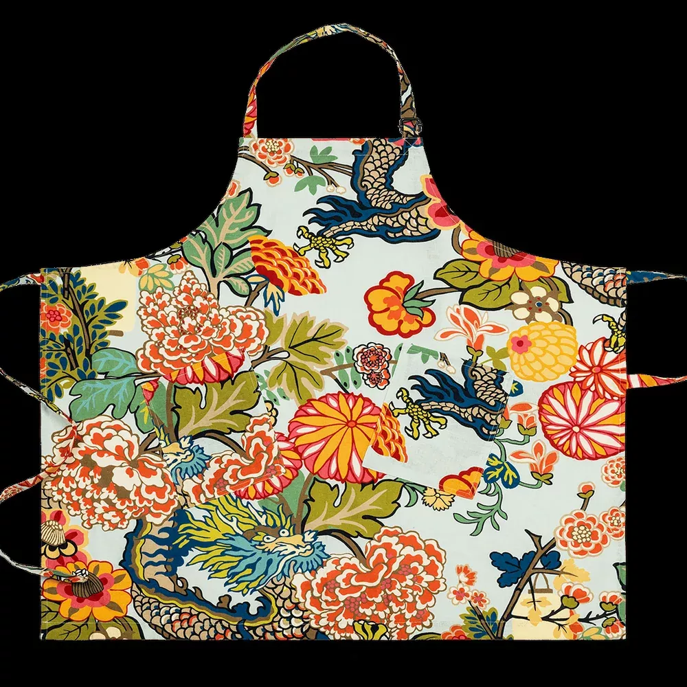 Chiang Mai Dragon Linen Apron