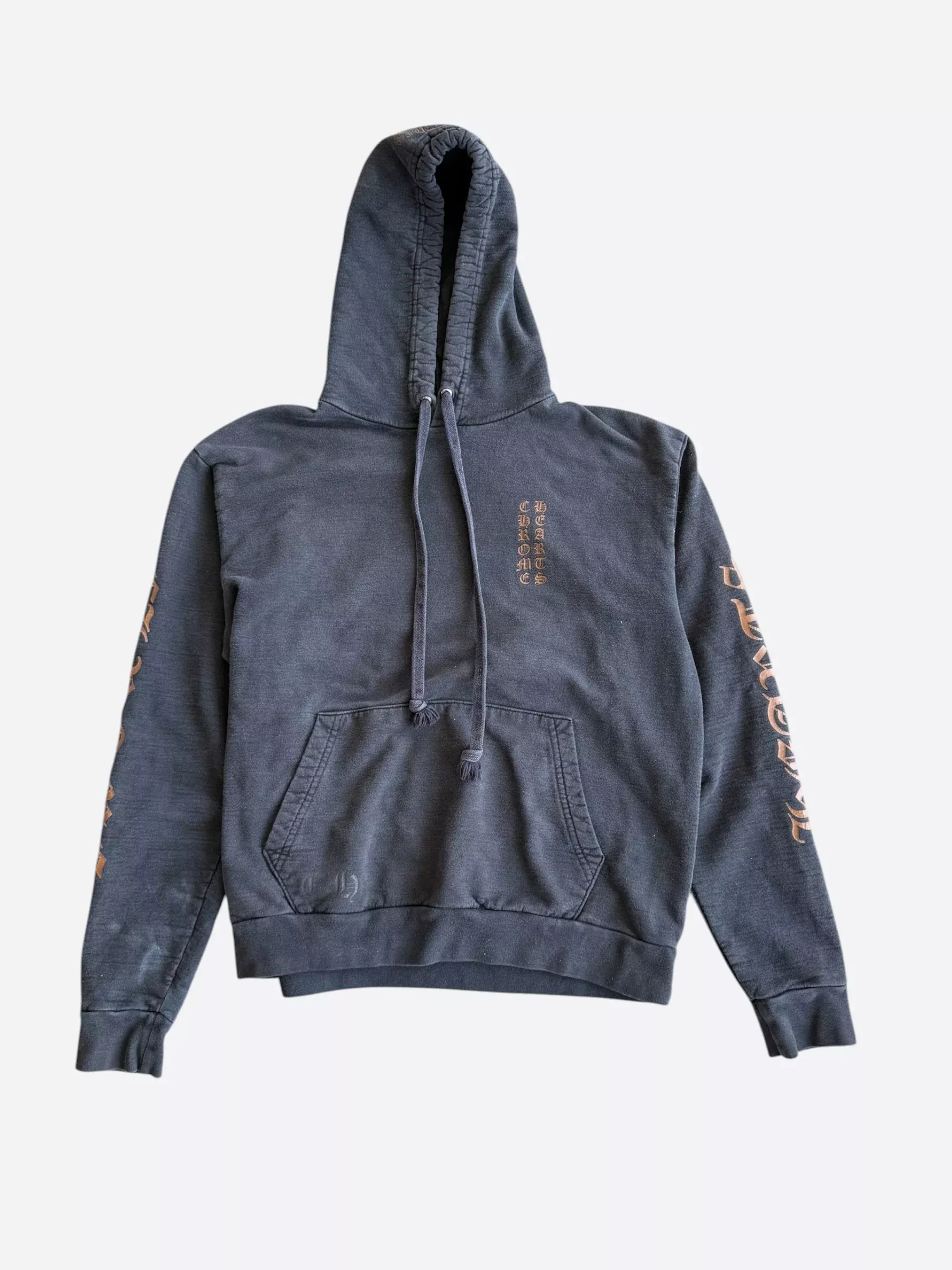 Chrome Hearts Black & Bronze Script Logo Hoodie