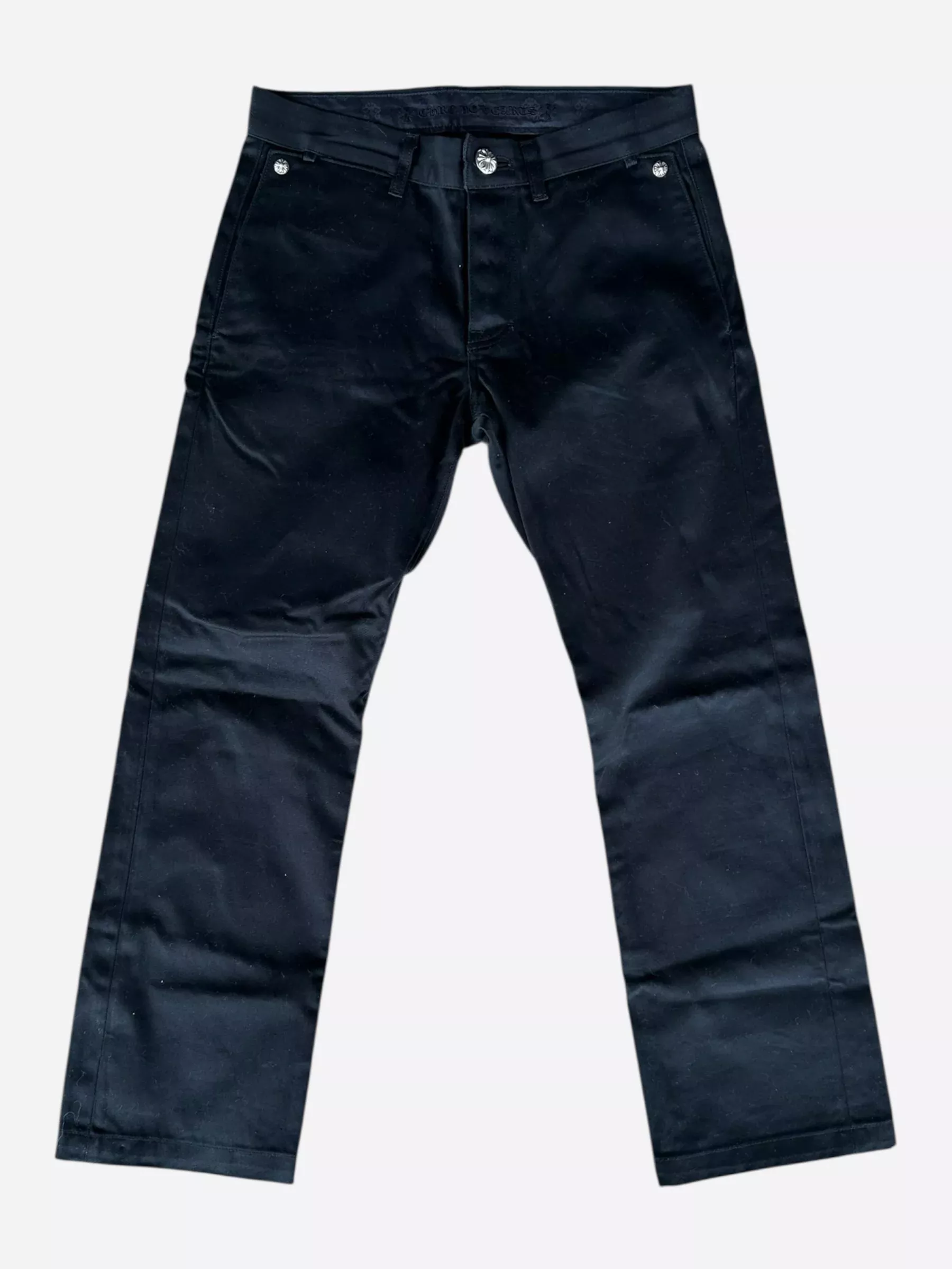 Chrome Hearts Black Cross Patch Chino Pants