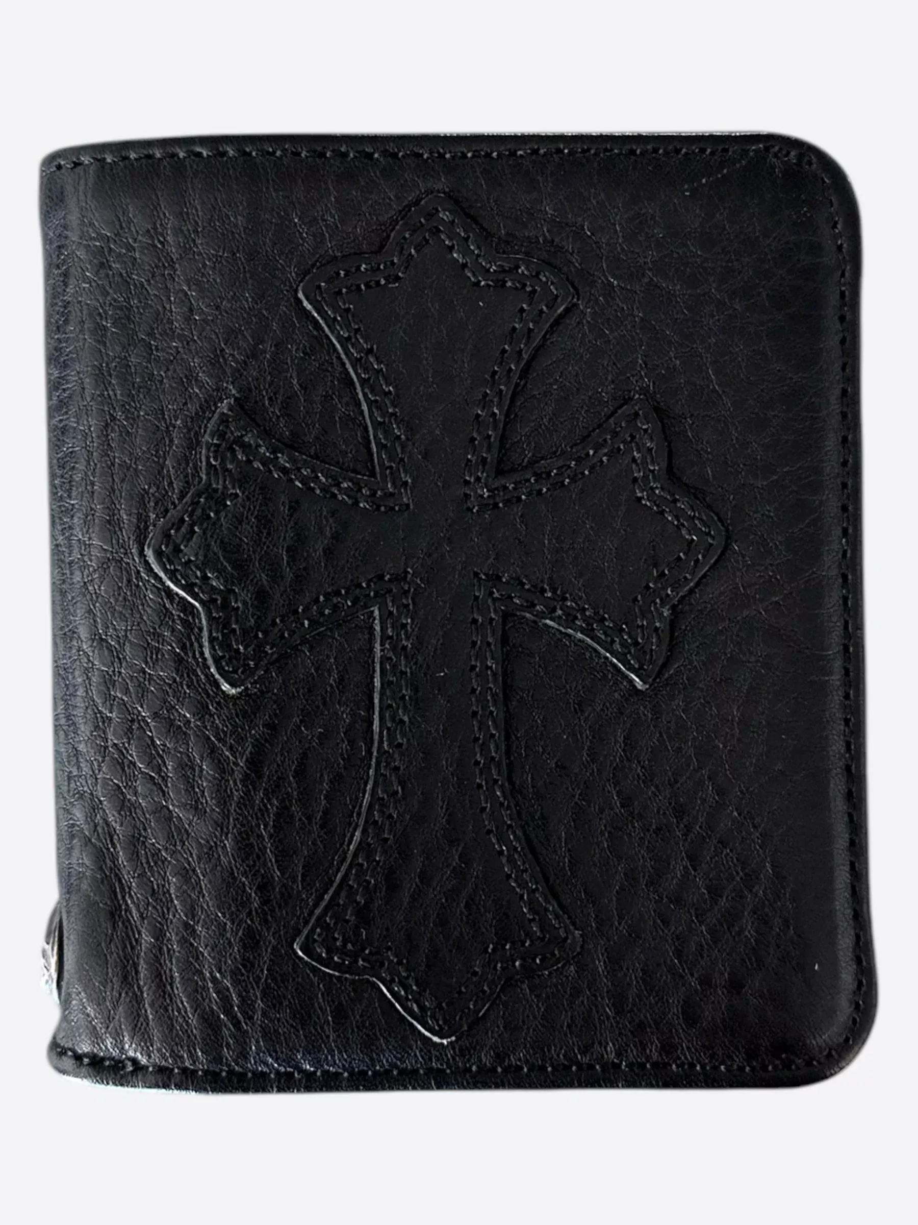 Chrome Hearts Black Cross Patch Wallet