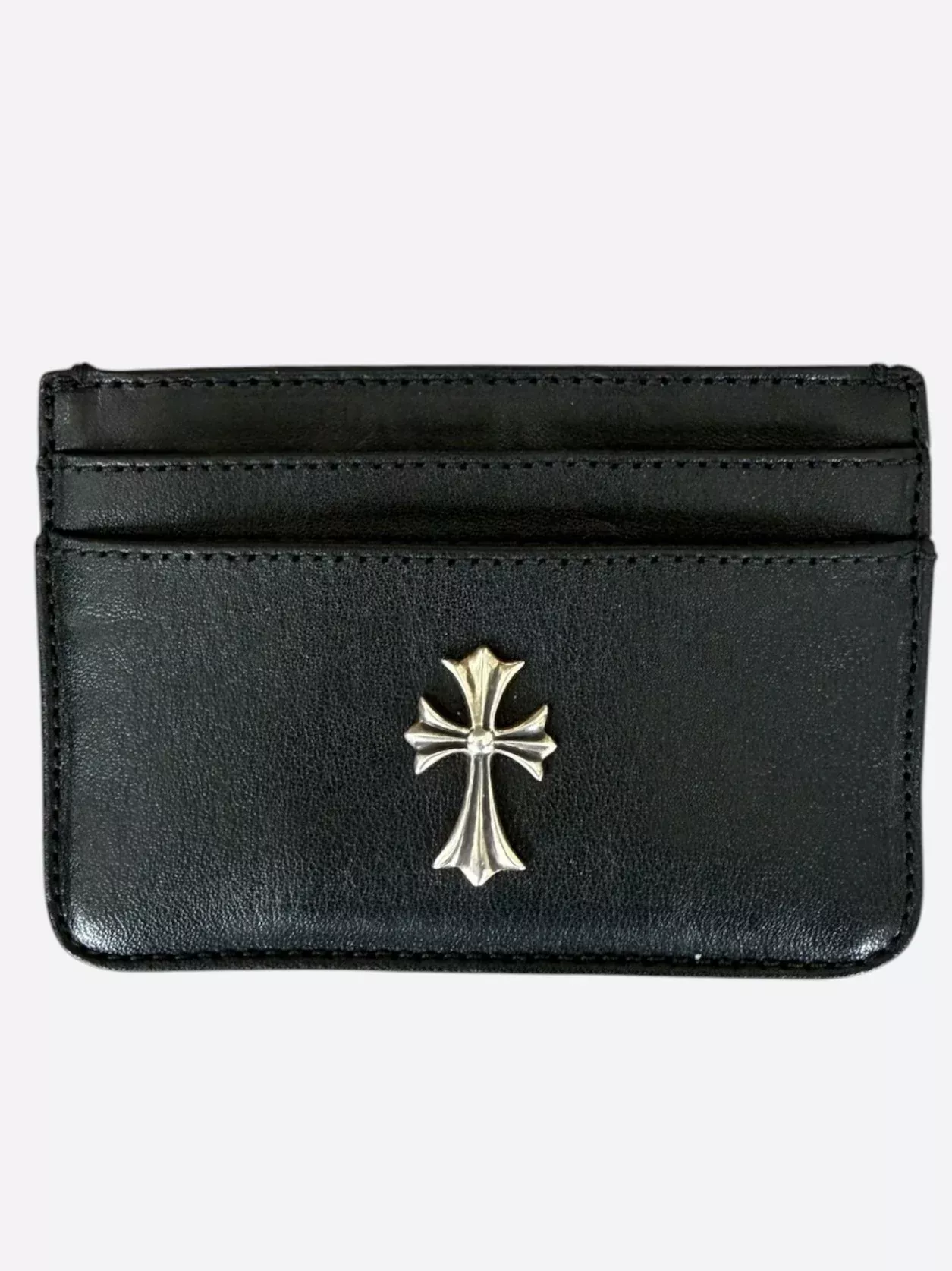 Chrome Hearts Black & Silver Cross Cardholder