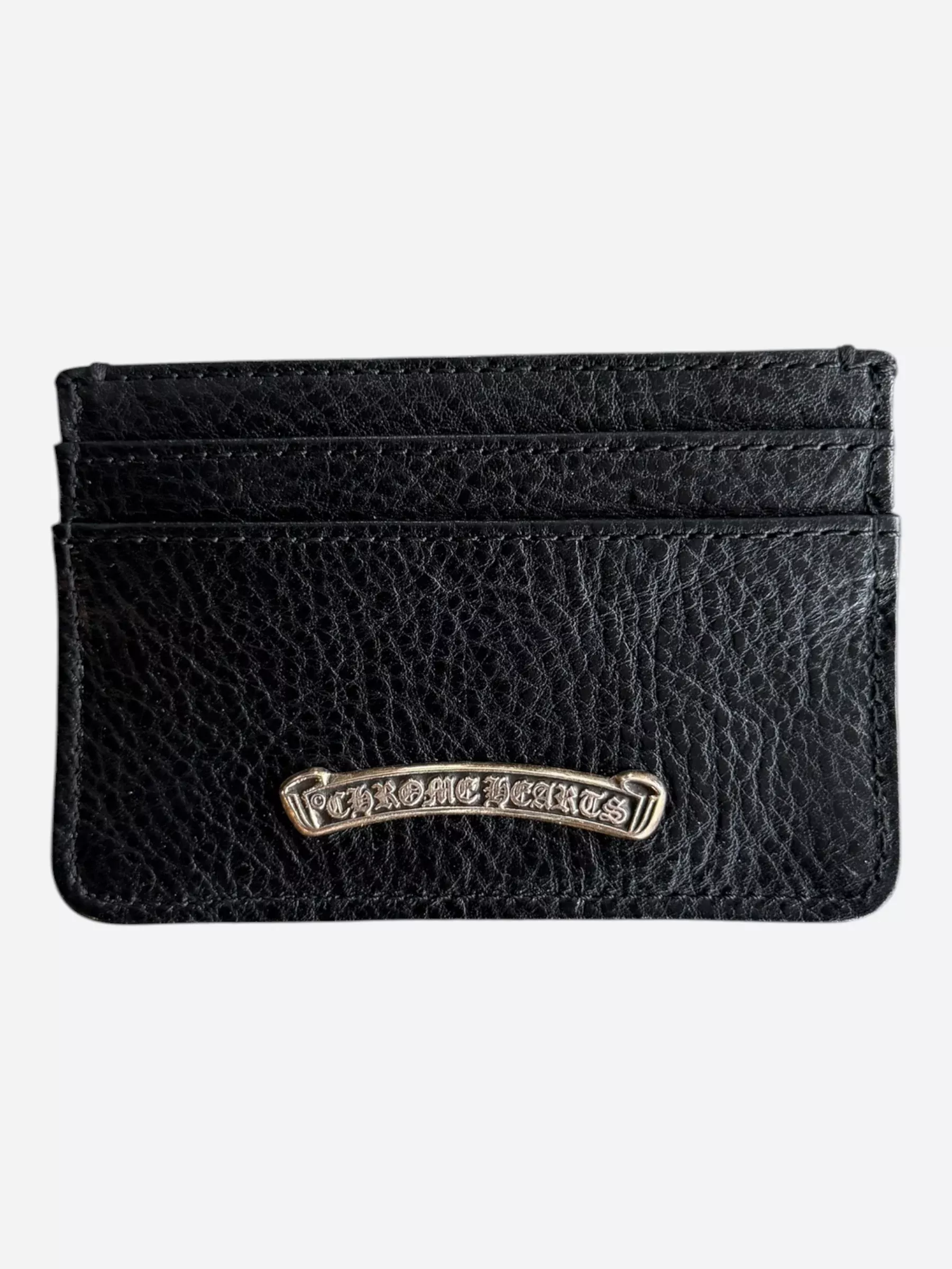 Chrome Hearts Black & Silver Scroll Cardholder