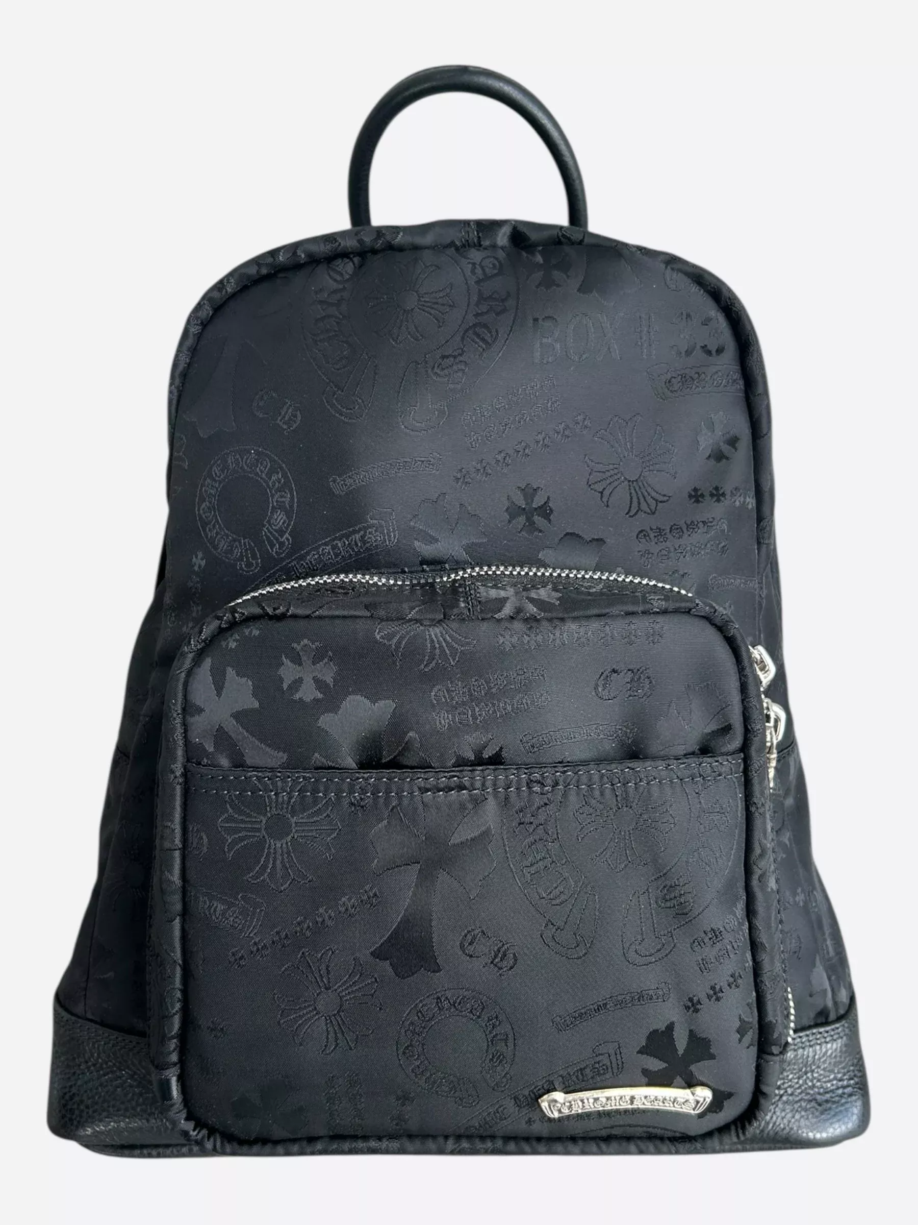 Chrome Hearts Black Stencil 7th Grade Nylon Mini Backpack