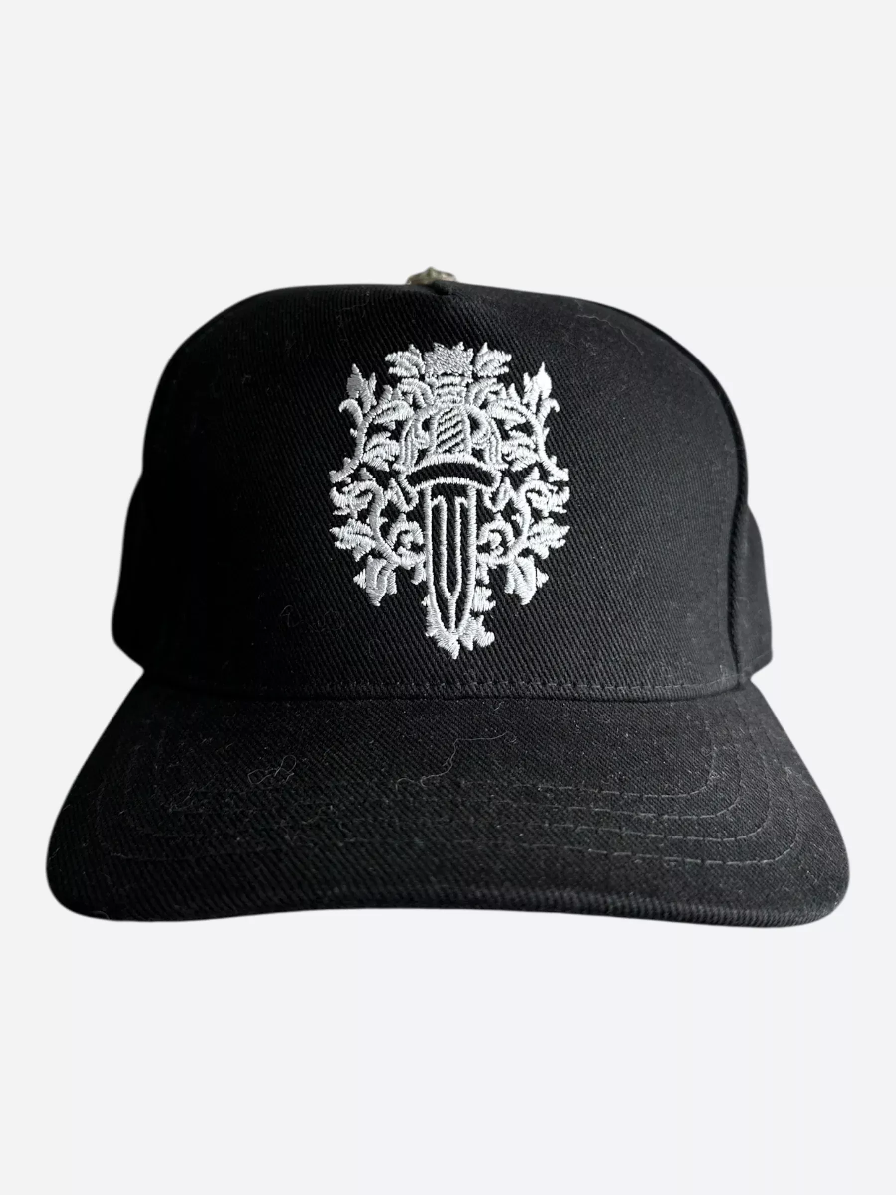 Chrome Hearts Black & White Dagger Logo Hat