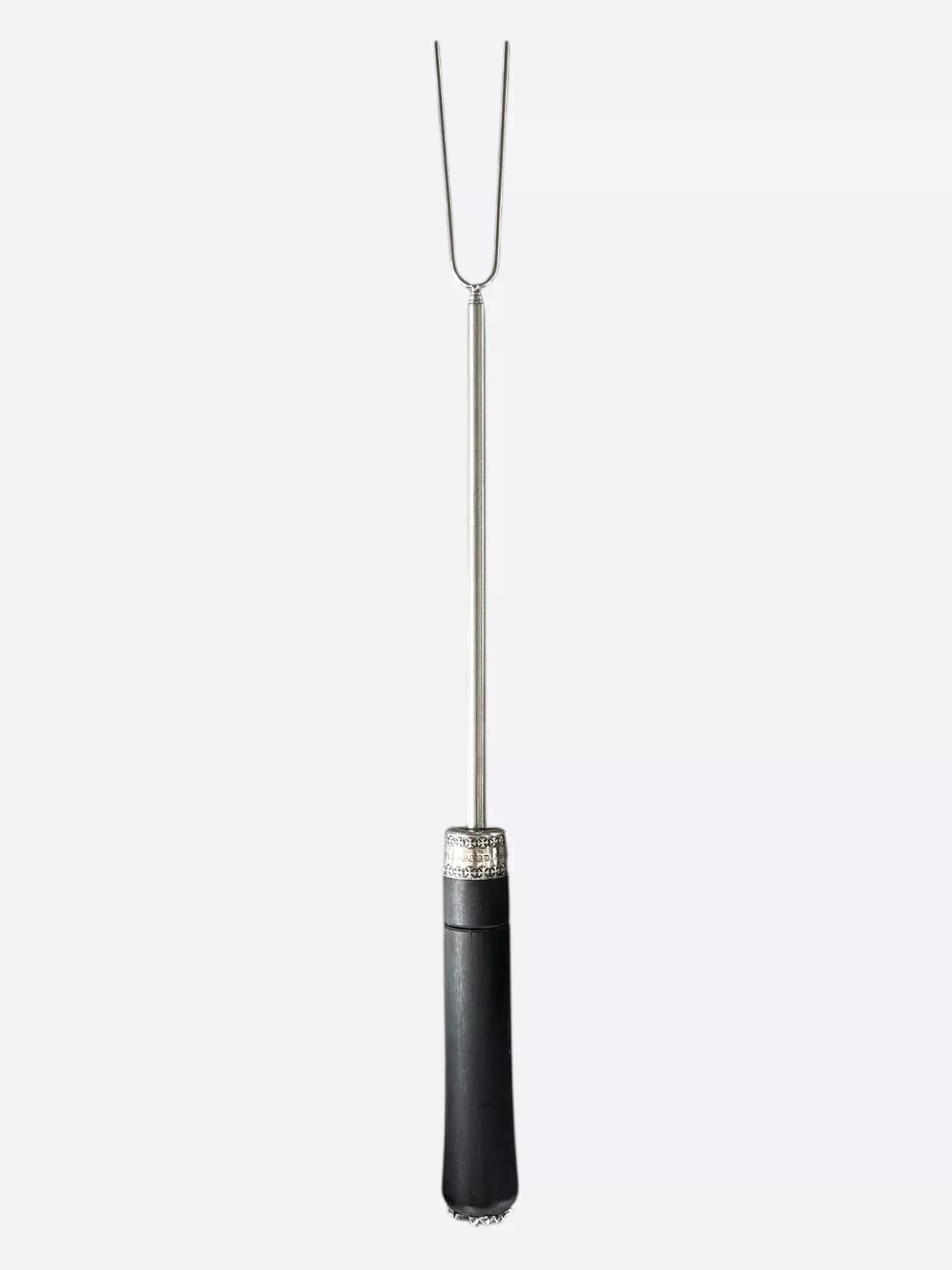 Chrome Hearts Black Wood & Silver Grill Fork