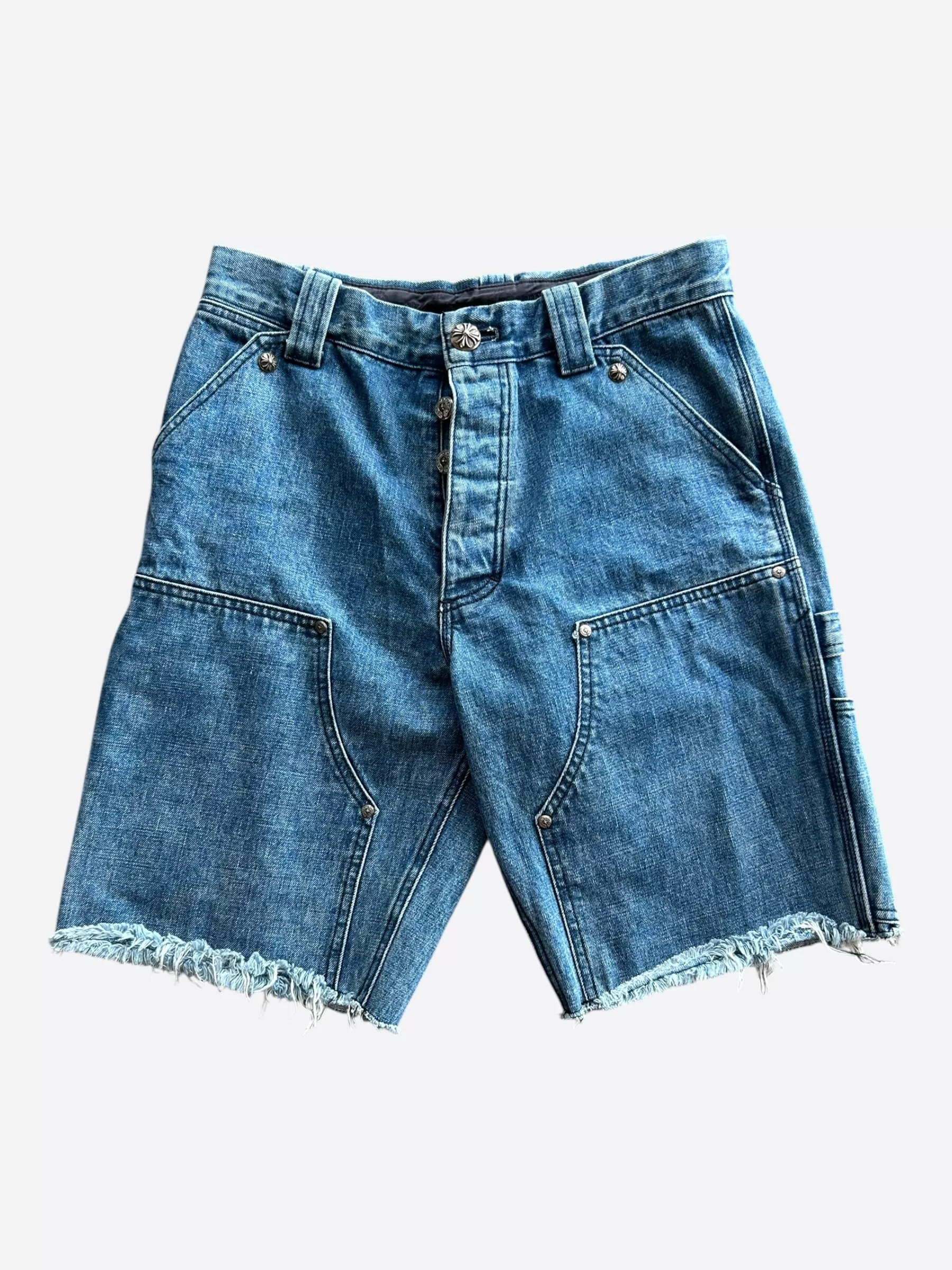 Chrome Hearts Blue Carpenter Shorts