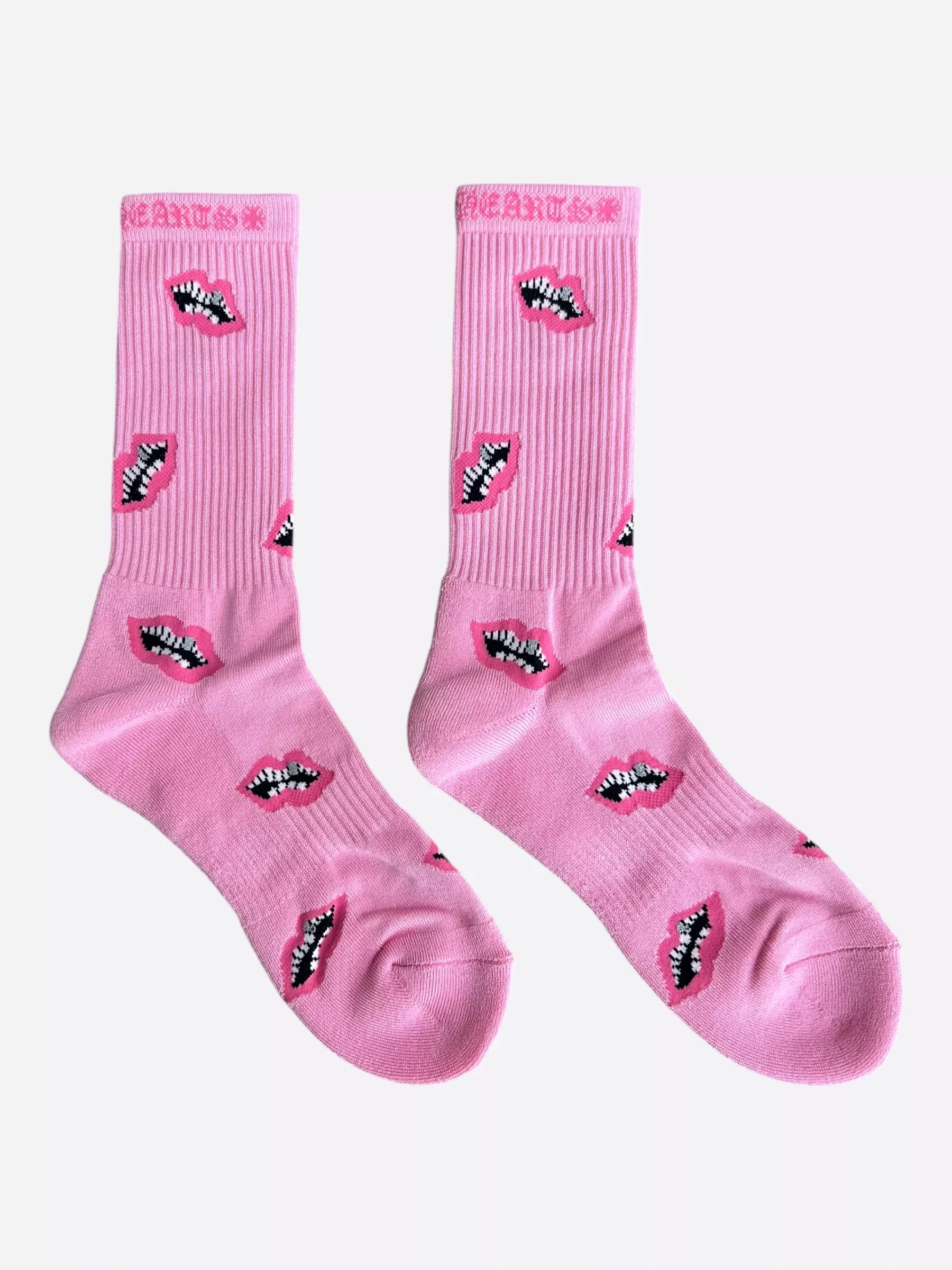 Chrome Hearts Matty Boy Pink Chomper Socks