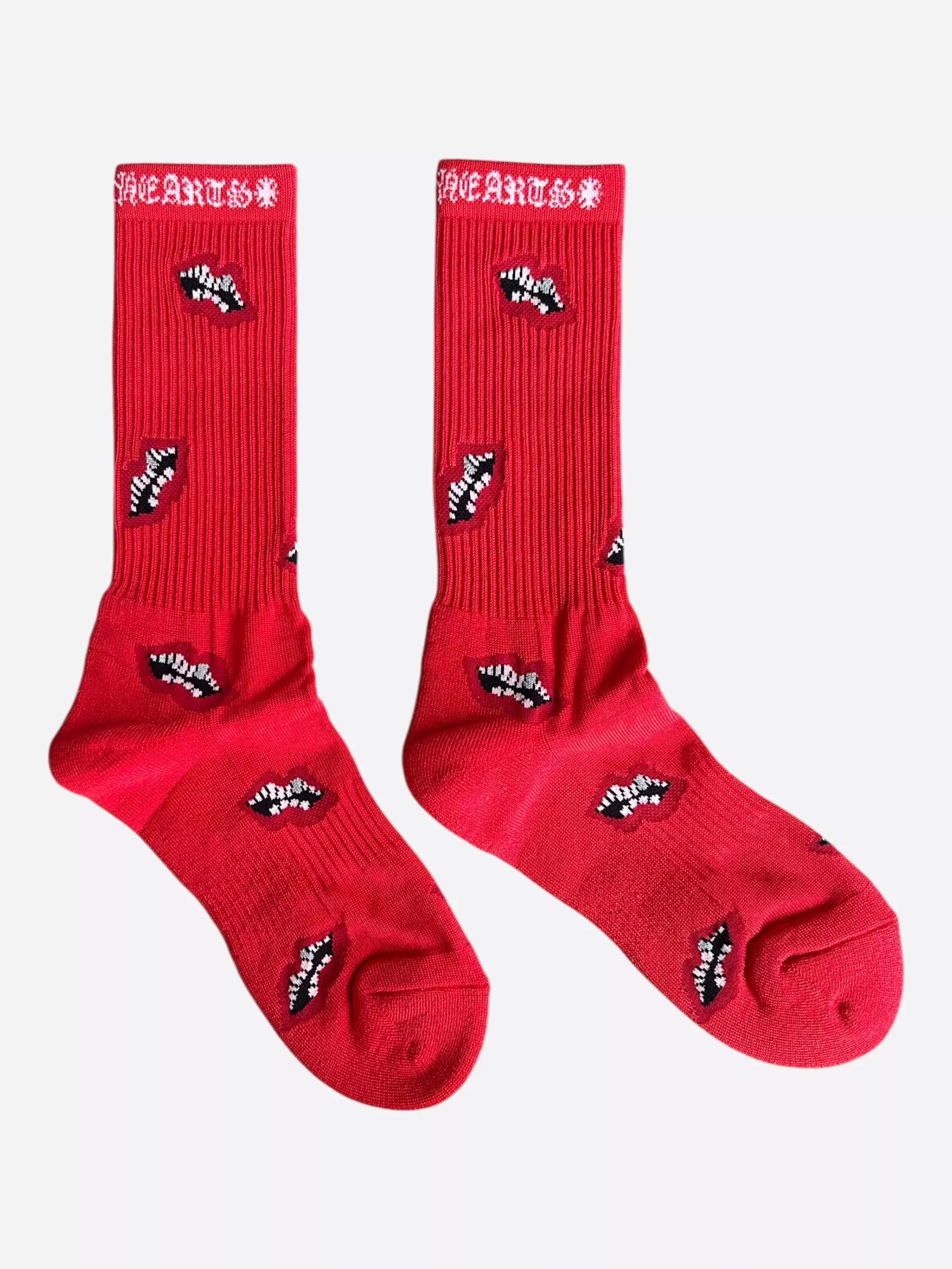 Chrome Hearts Matty Boy Red Chomper Socks