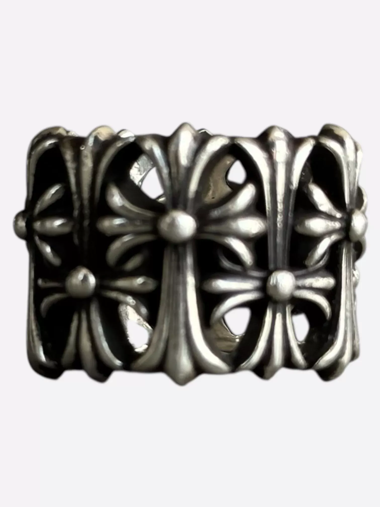 Chrome Hearts Silver Cemetery Ring