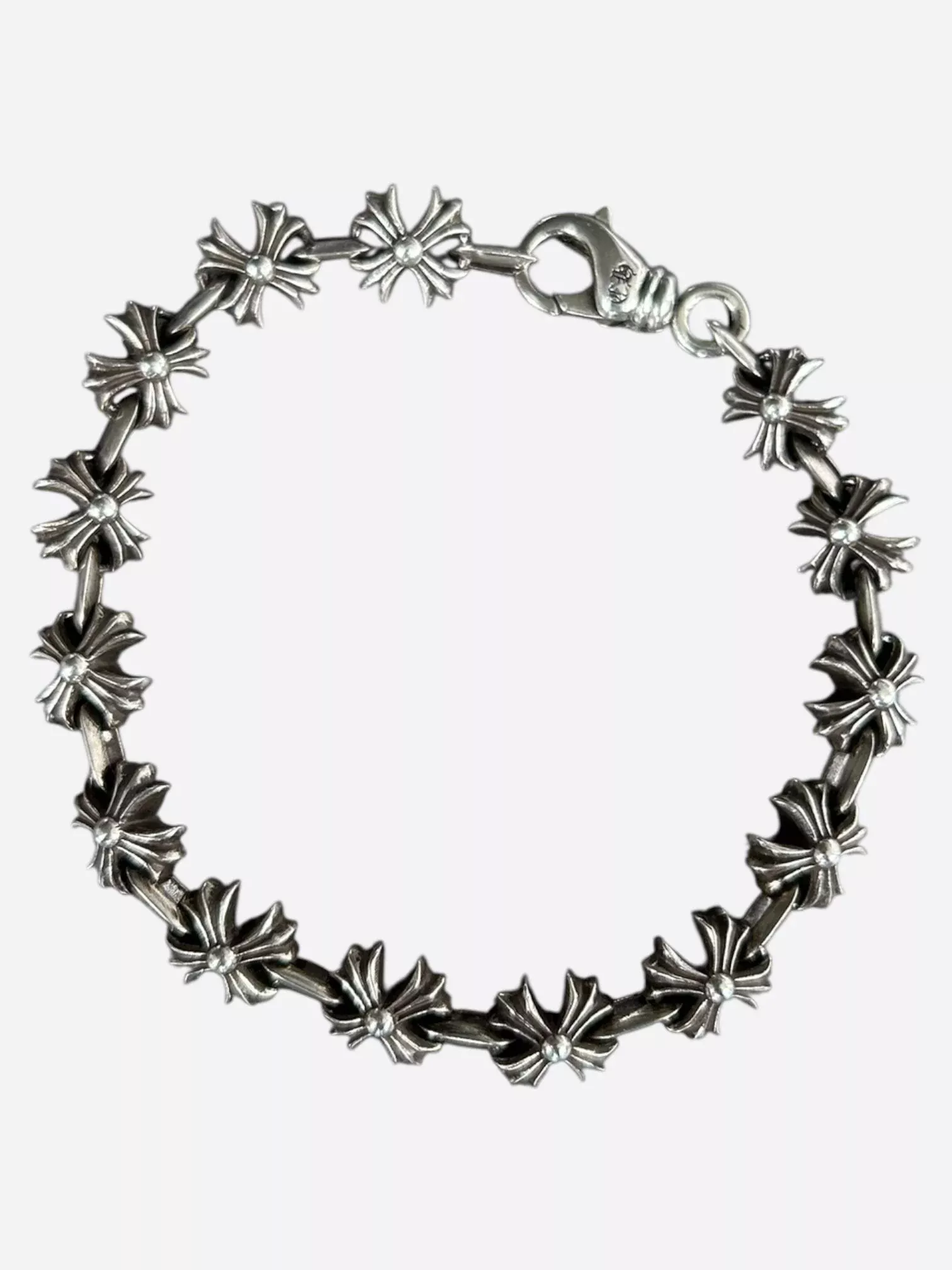 Chrome Hearts Silver Cross Plus Bracelet