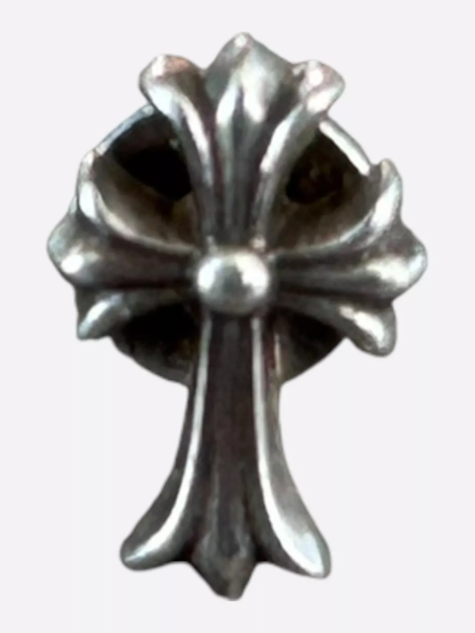 Chrome Hearts Silver Cross Stud