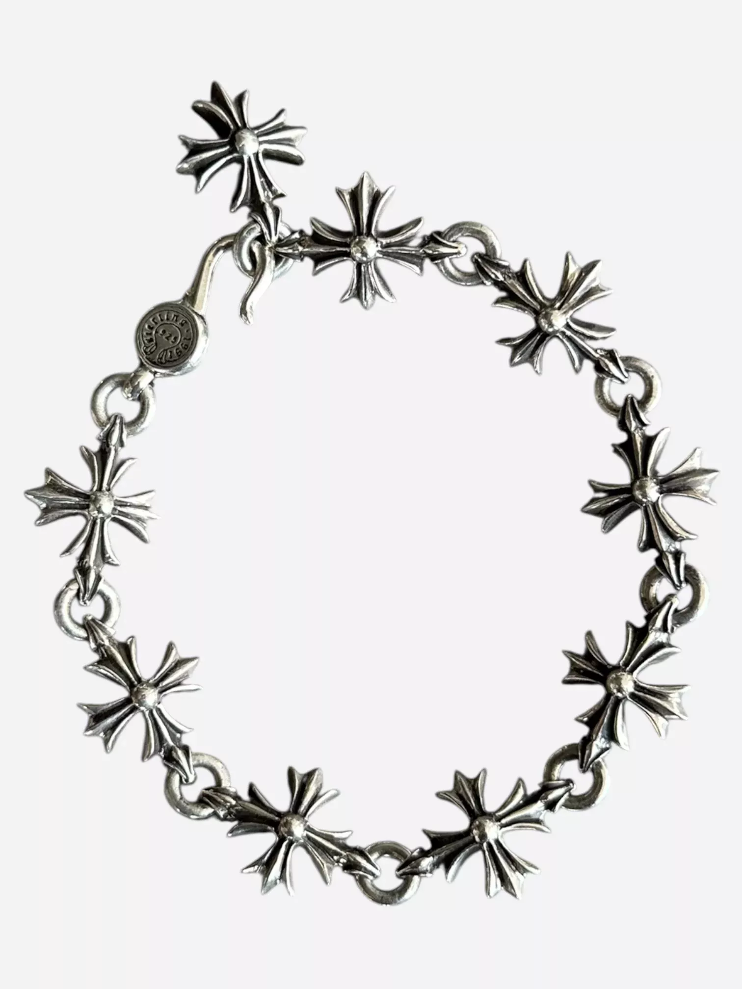 Chrome Hearts Silver Cut Out Plus Bracelet