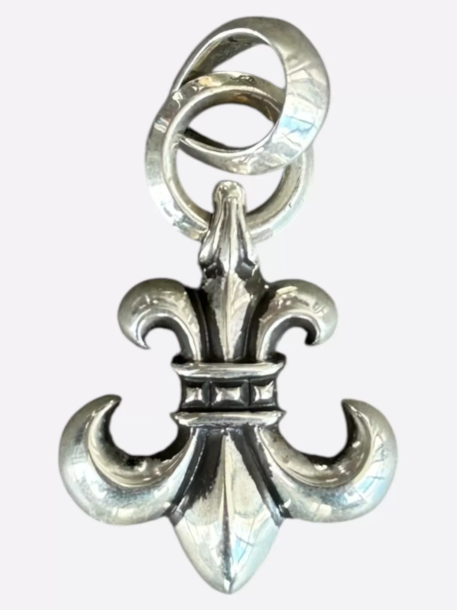 Chrome Hearts Silver Fleur Pendant