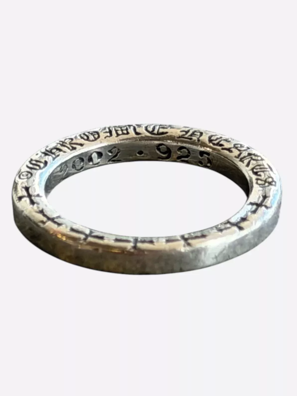 Chrome Hearts Silver Thin Spacer Ring