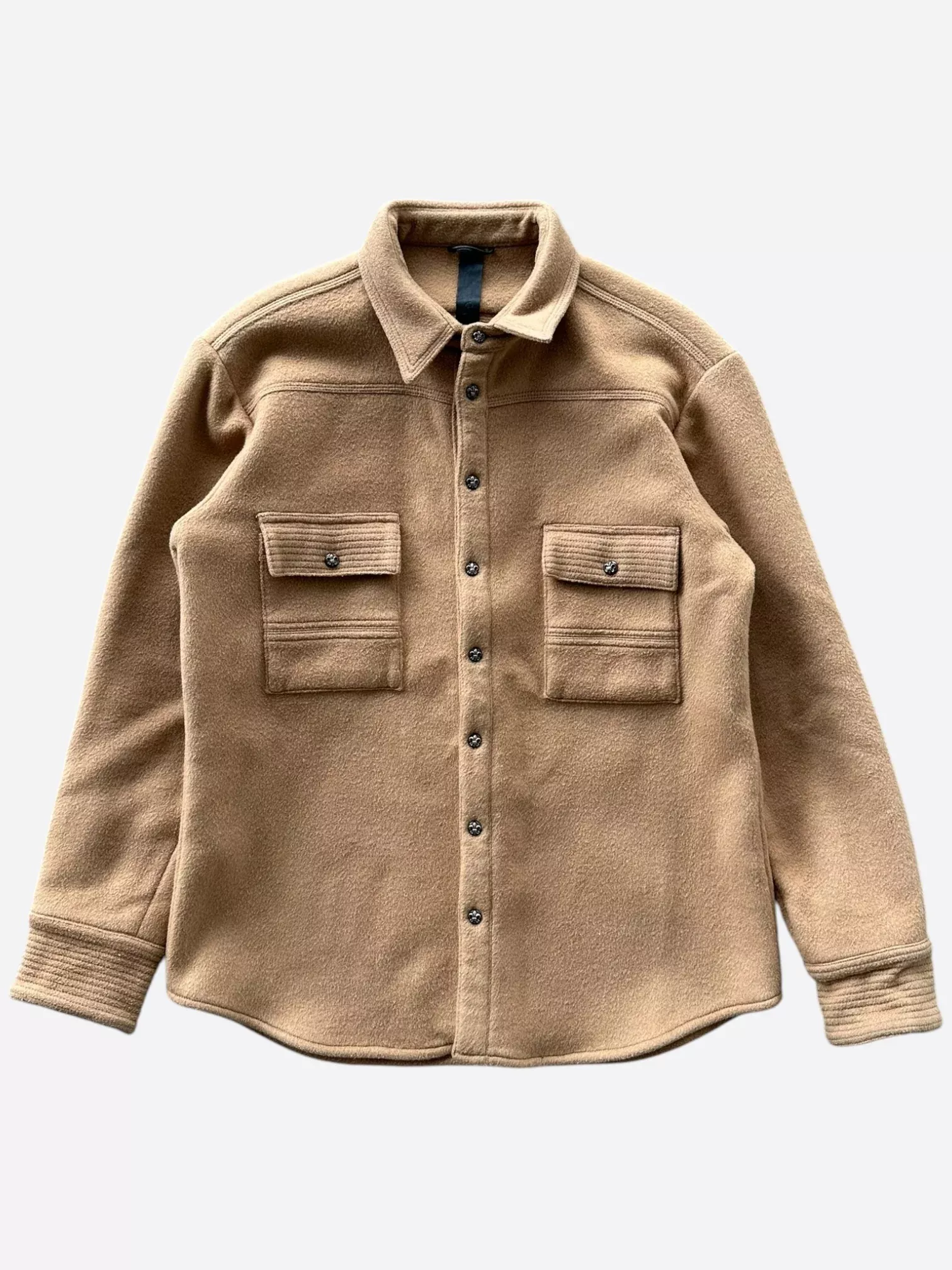 Chrome Hearts Tan Wool Button Up Coat