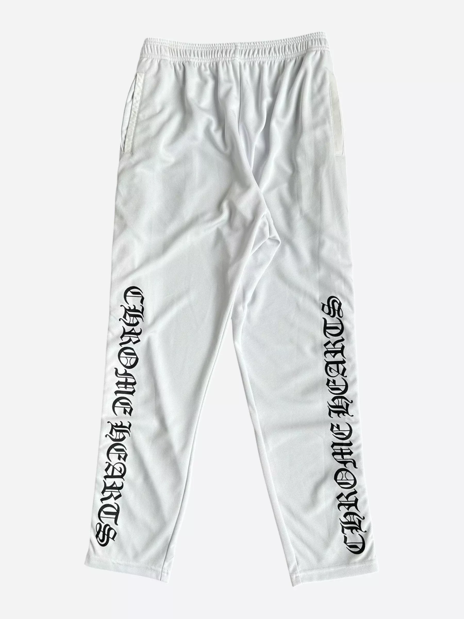 Chrome Hearts White & Black Snap Button Tearaway Track Pants